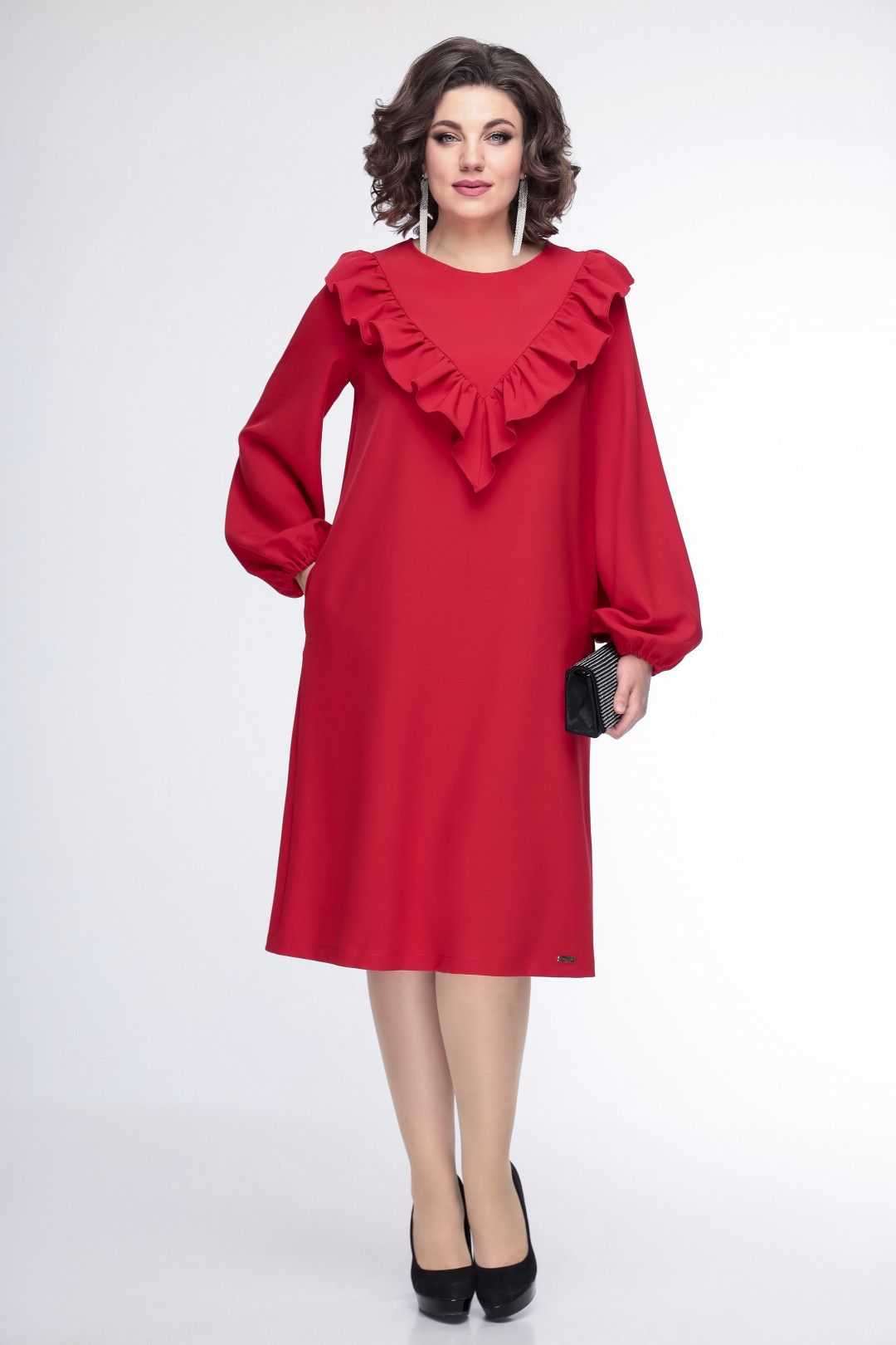 Платье Swallow 436 красный - фото 4