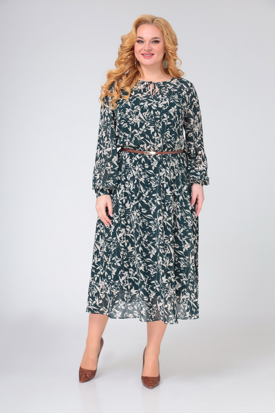 Платье Swallow 493 зеленая “листва” - фото 2