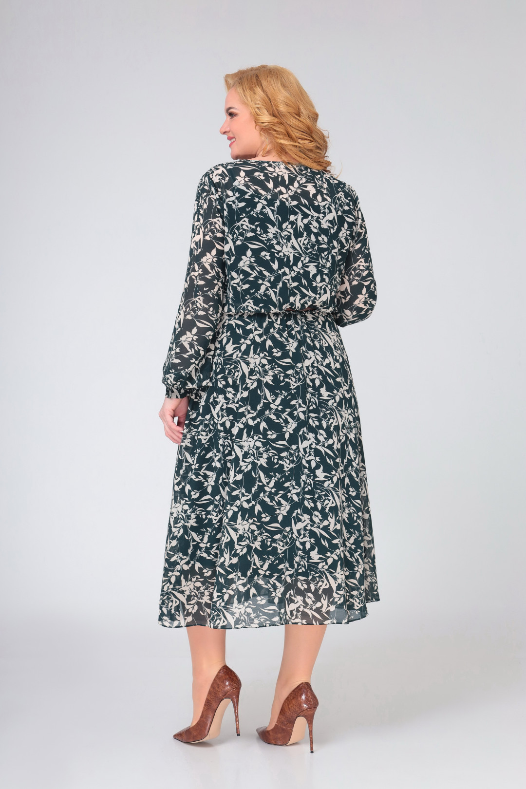 Платье Swallow 493 зеленая “листва” - фото 5