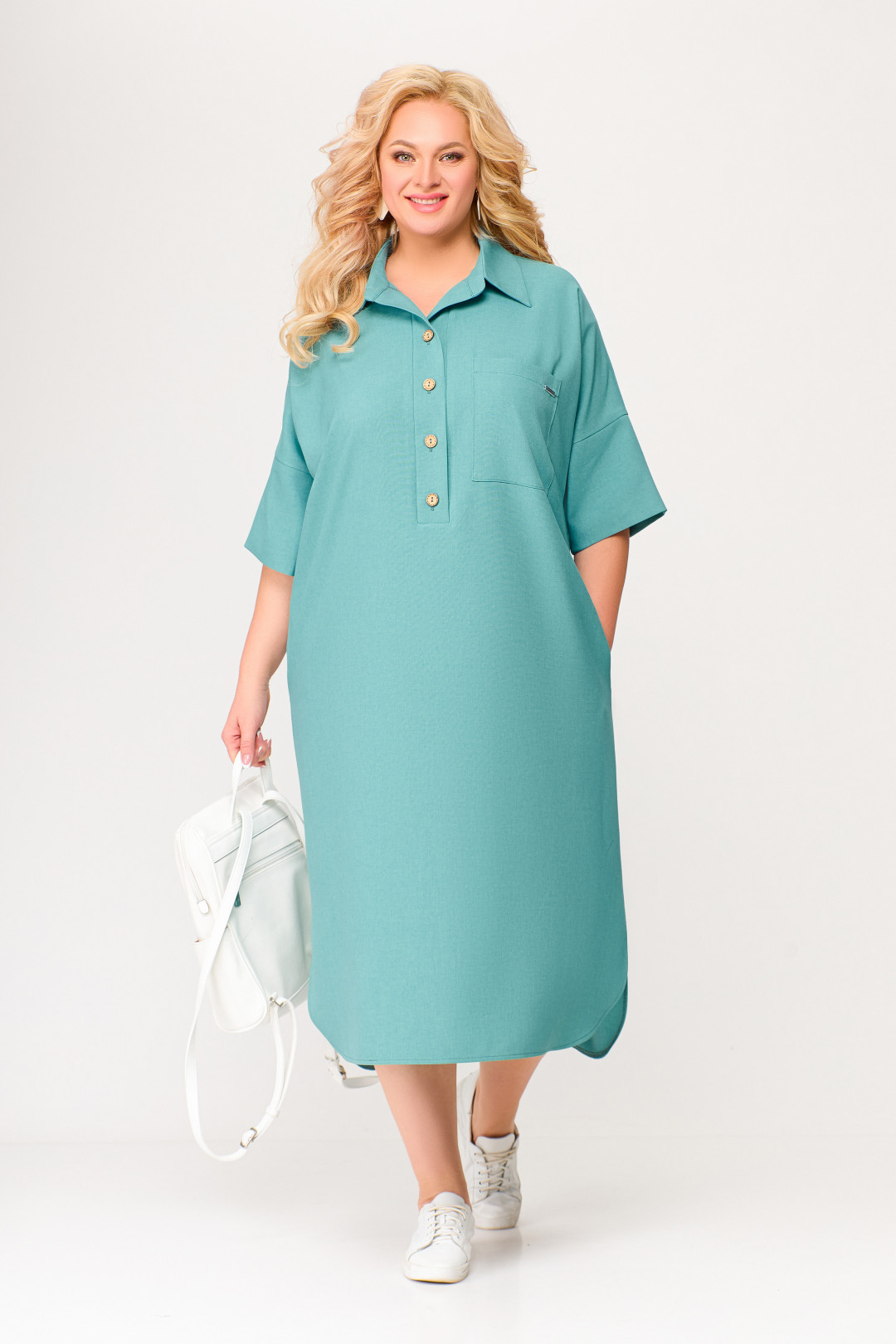 Платье Swallow 496.2 мята - фото 1