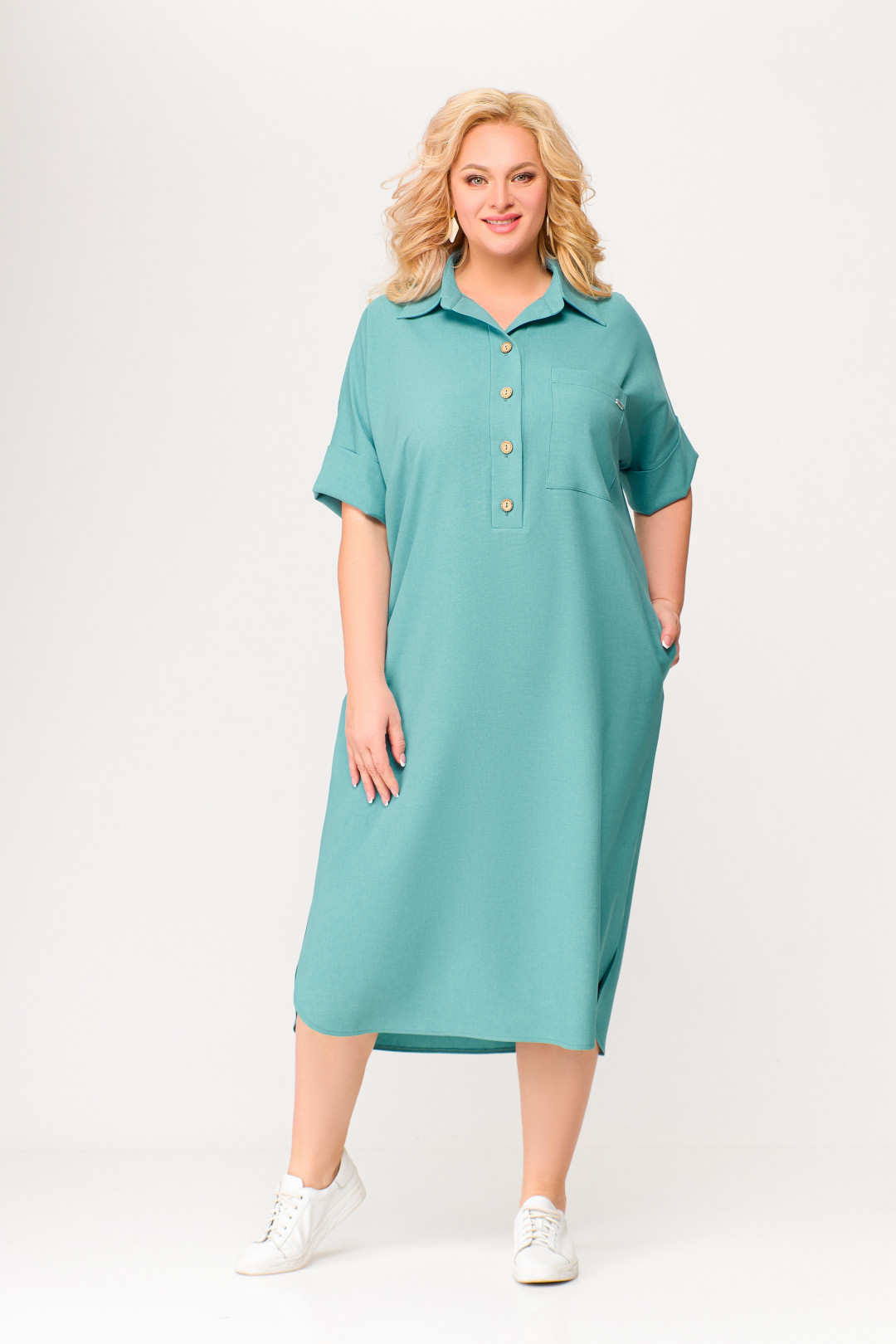 Платье Swallow 496.2 мята - фото 3