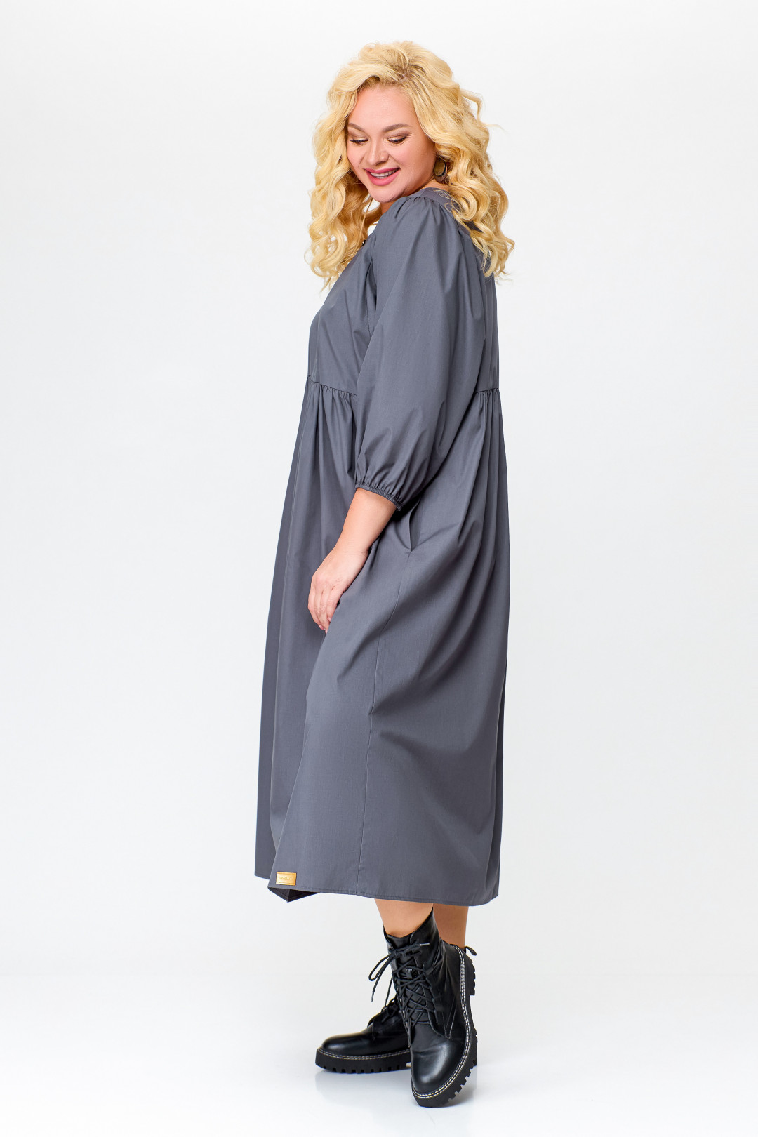 Платье Swallow 675.2 графит - фото 2