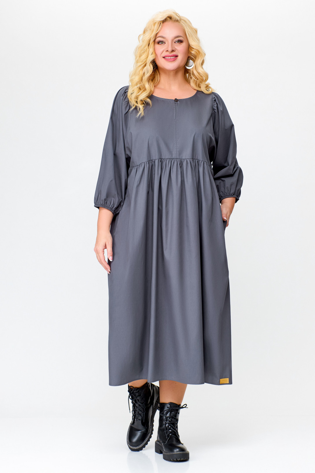 Платье Swallow 675.2 графит - фото 6