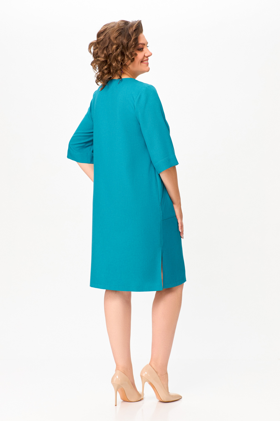 Платье Swallow 717.2 бирюза - фото 5