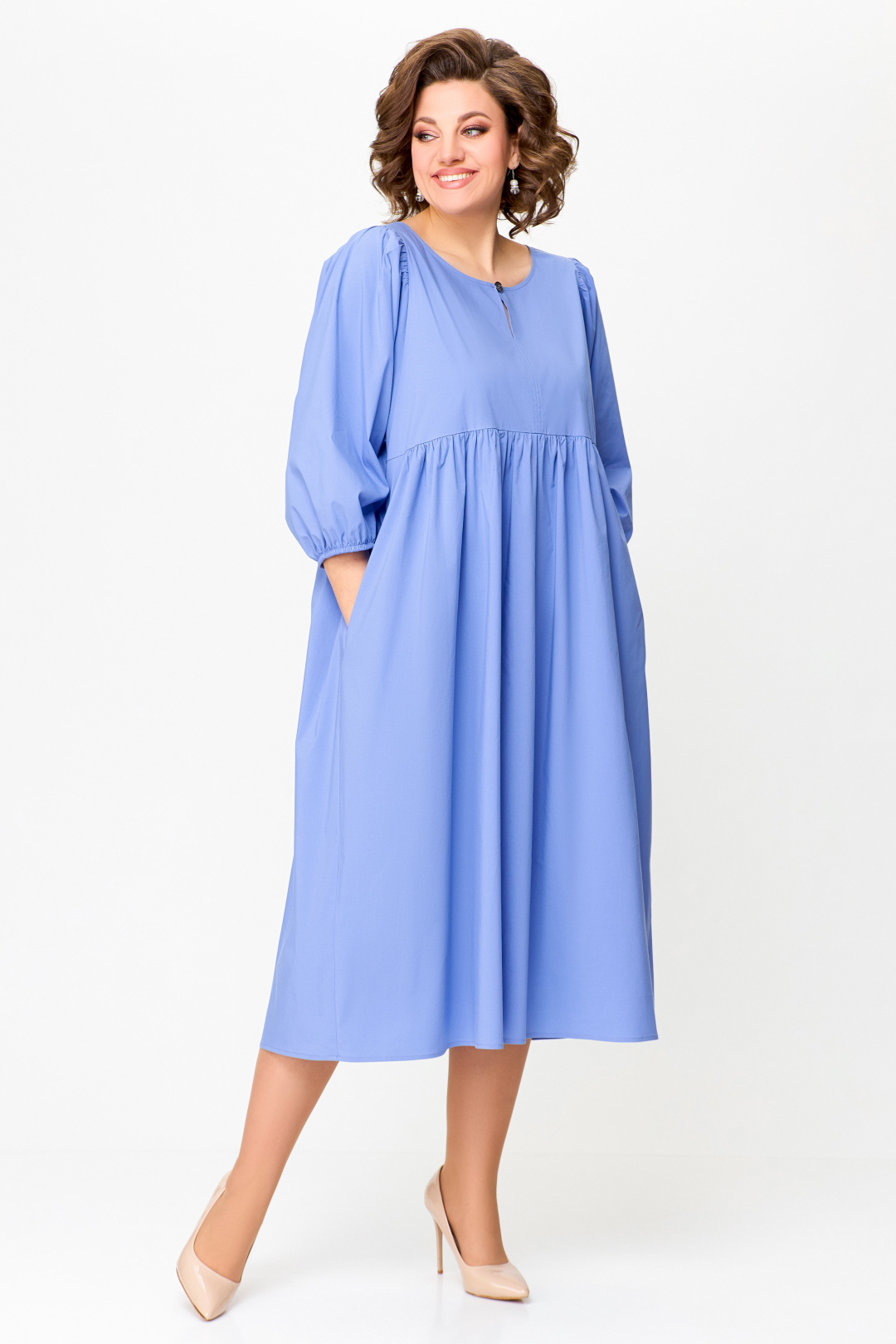 Платье Swallow 731 голубой - фото 2