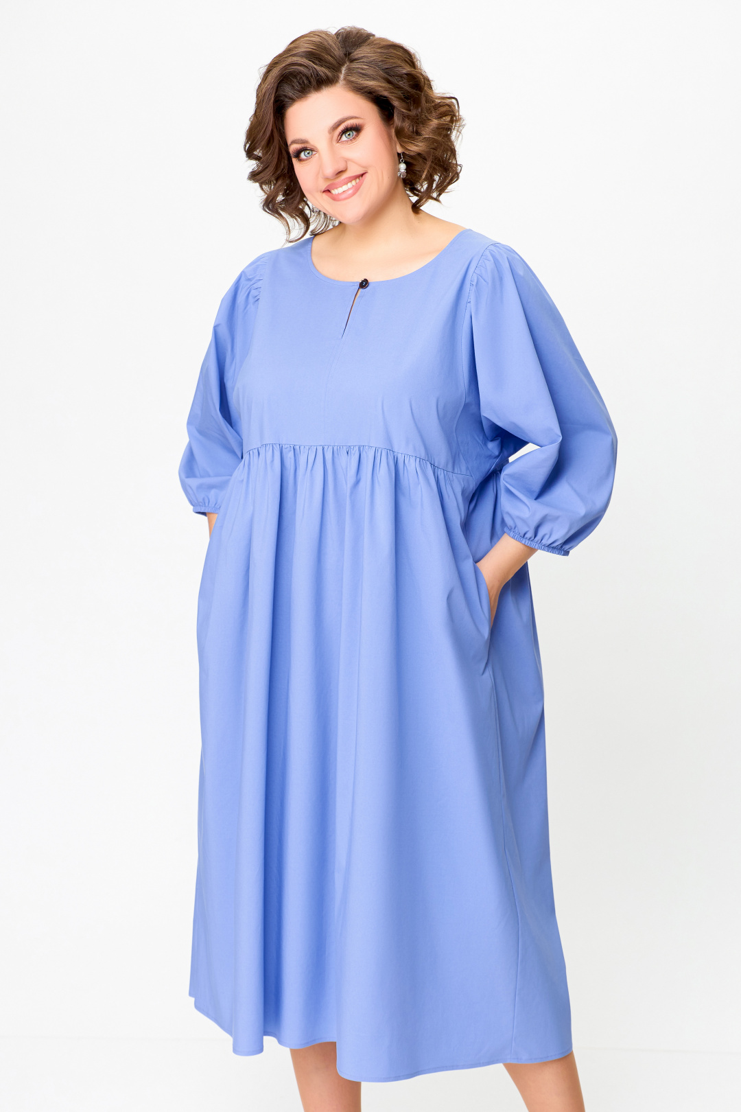 Платье Swallow 731 голубой - фото 3