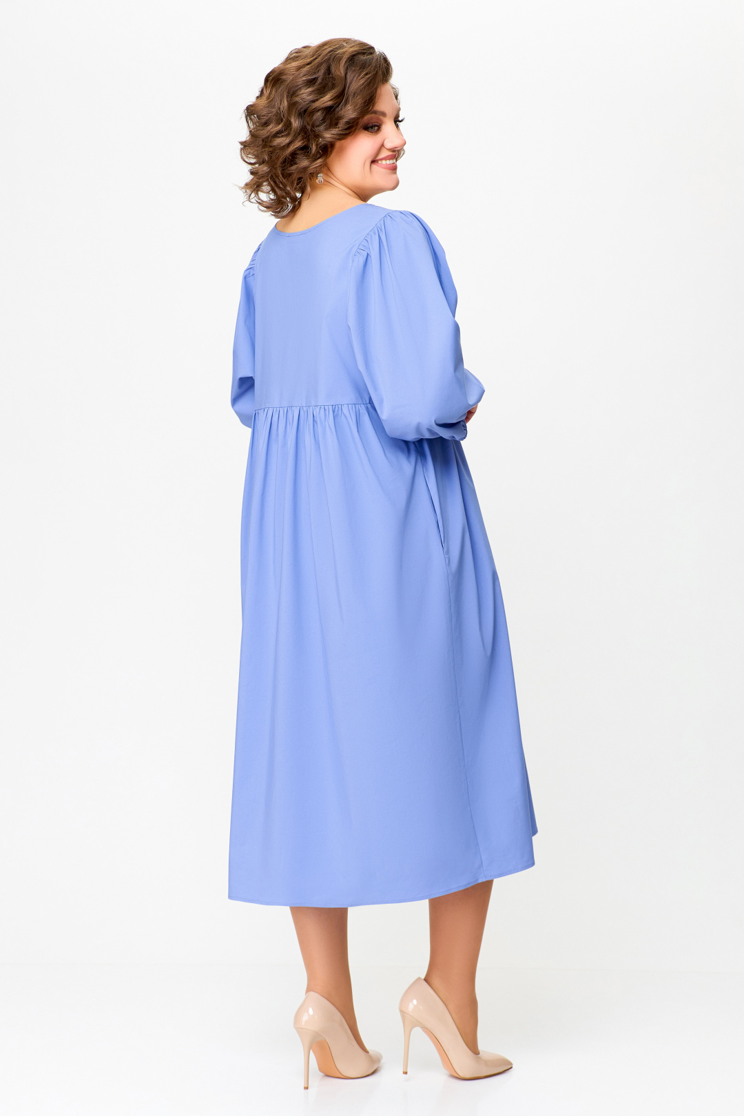 Платье Swallow 731 голубой - фото 4