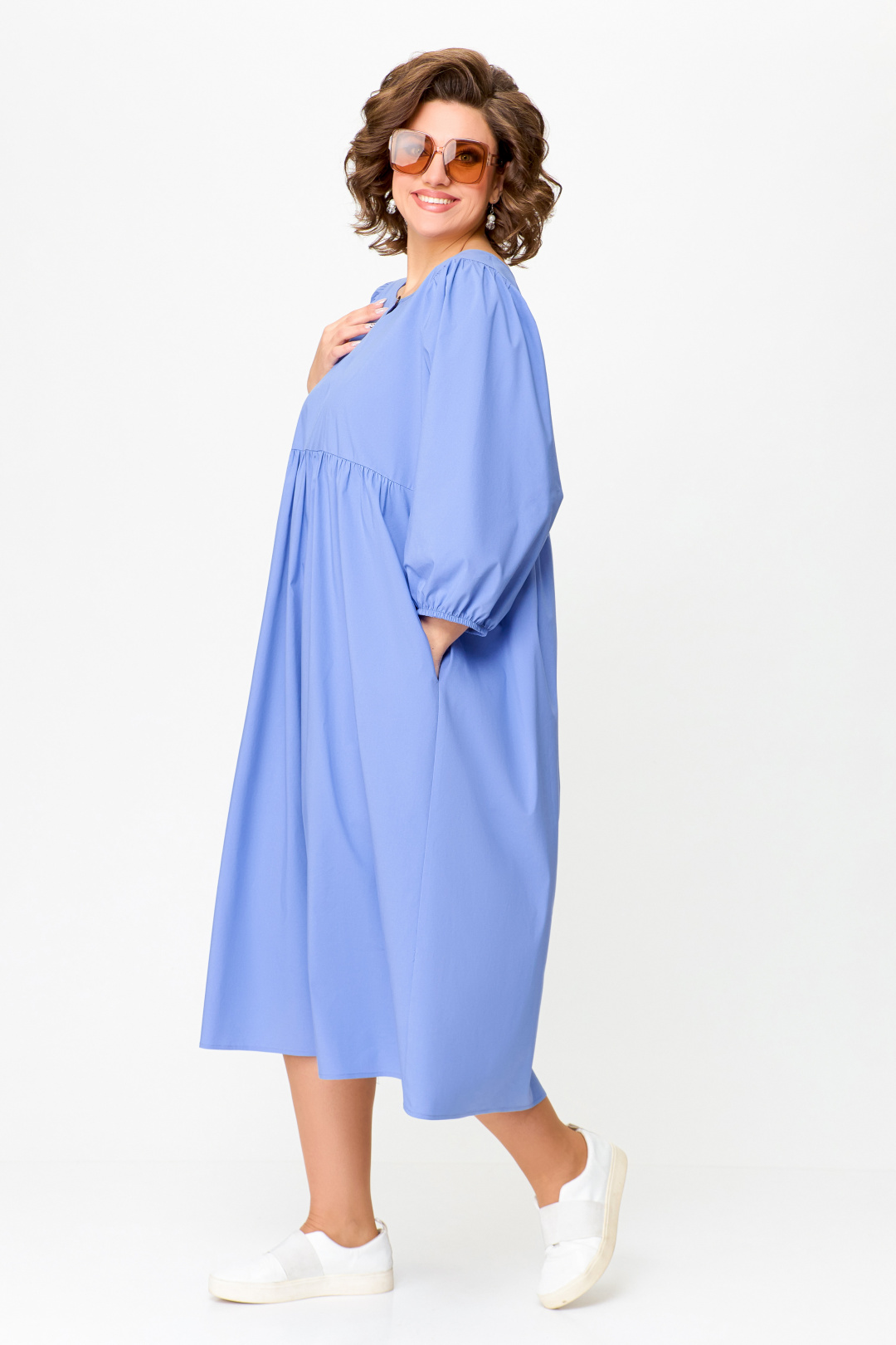 Платье Swallow 731 голубой - фото 6