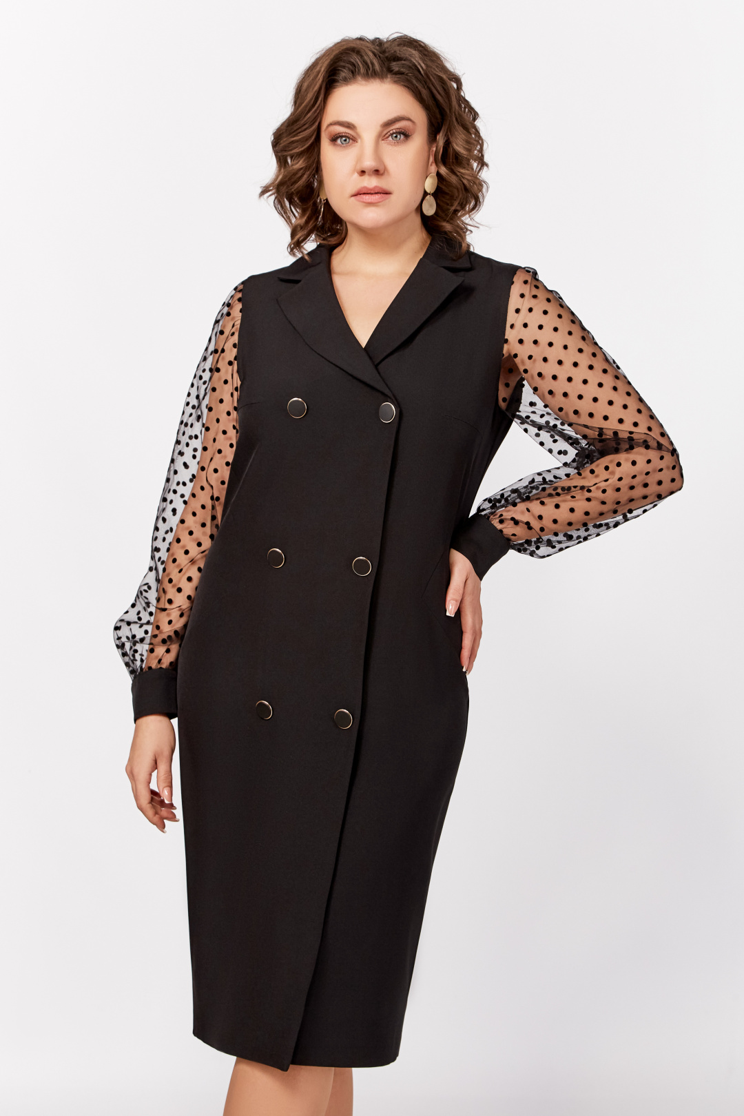 Платье Swallow 796 черный - фото 1