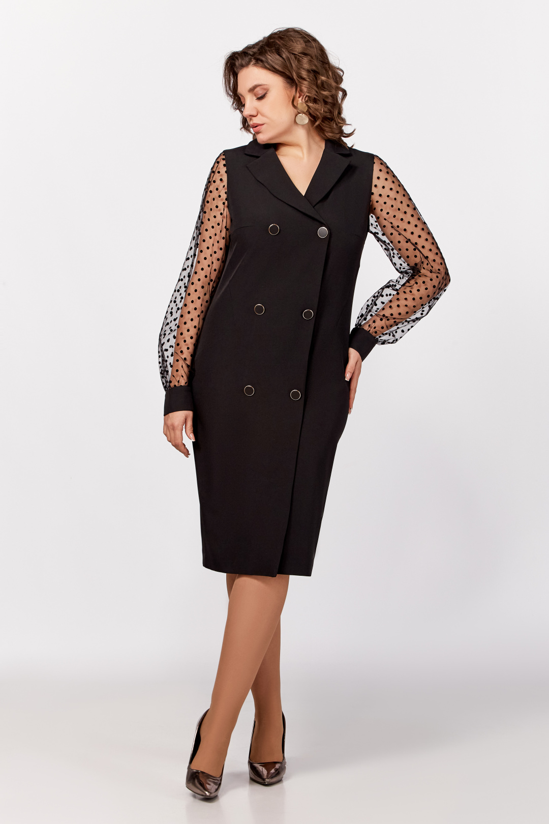 Платье Swallow 796 черный - фото 4