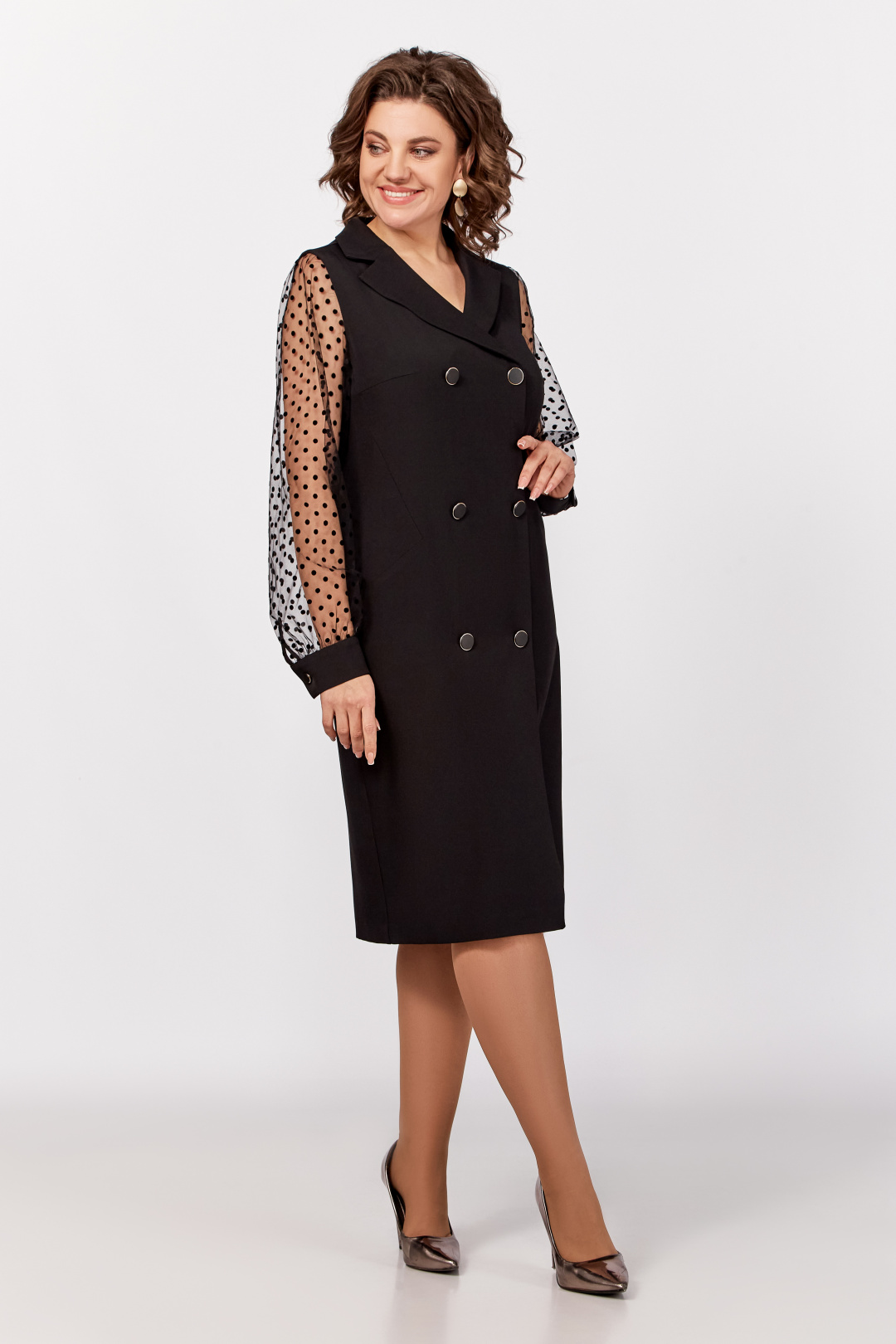 Платье Swallow 796 черный - фото 5