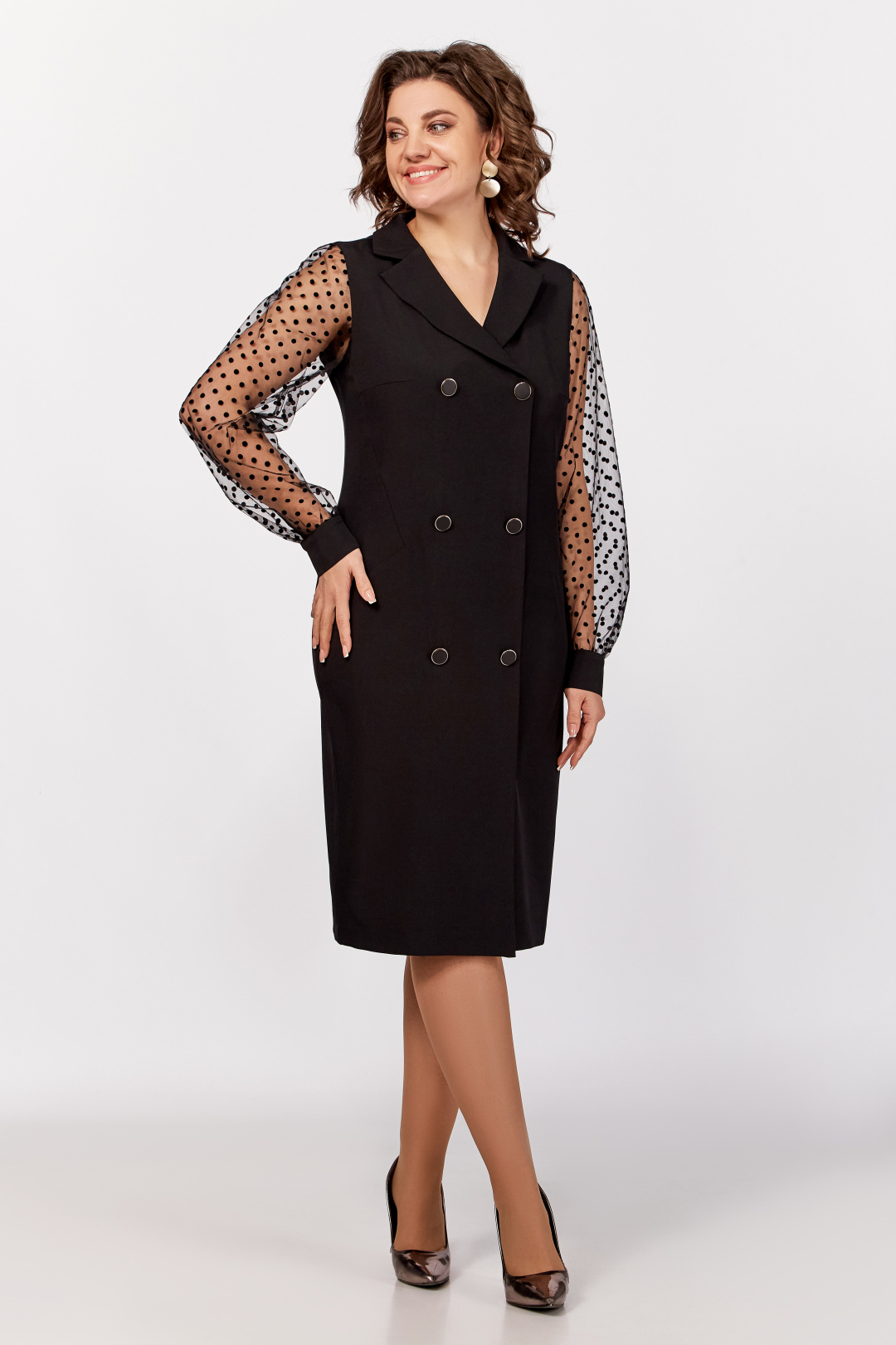 Платье Swallow 796 черный - фото 6