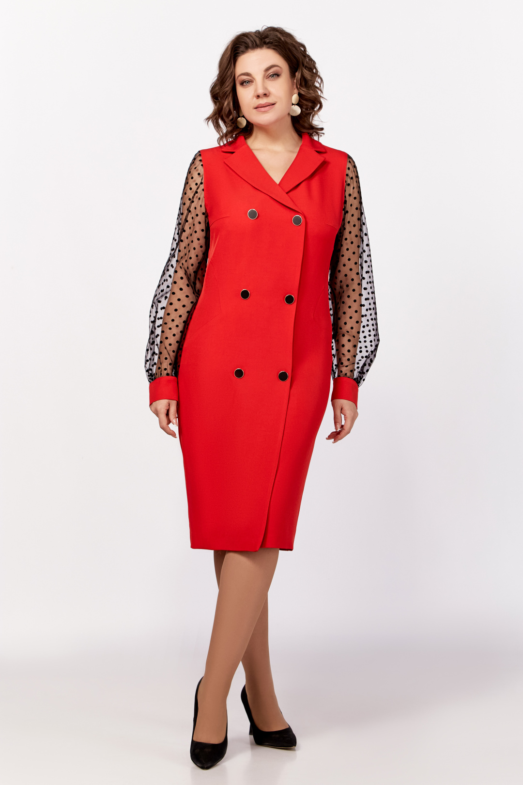 Платье Swallow 796.1 красный - фото 5