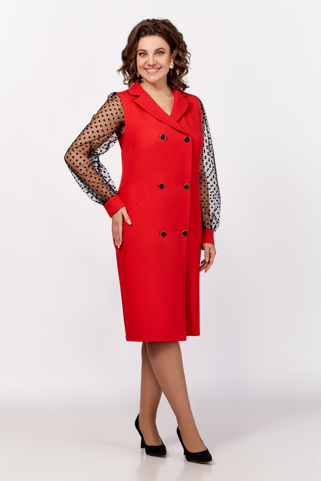 Платье Swallow 796.1 красный - фото 6