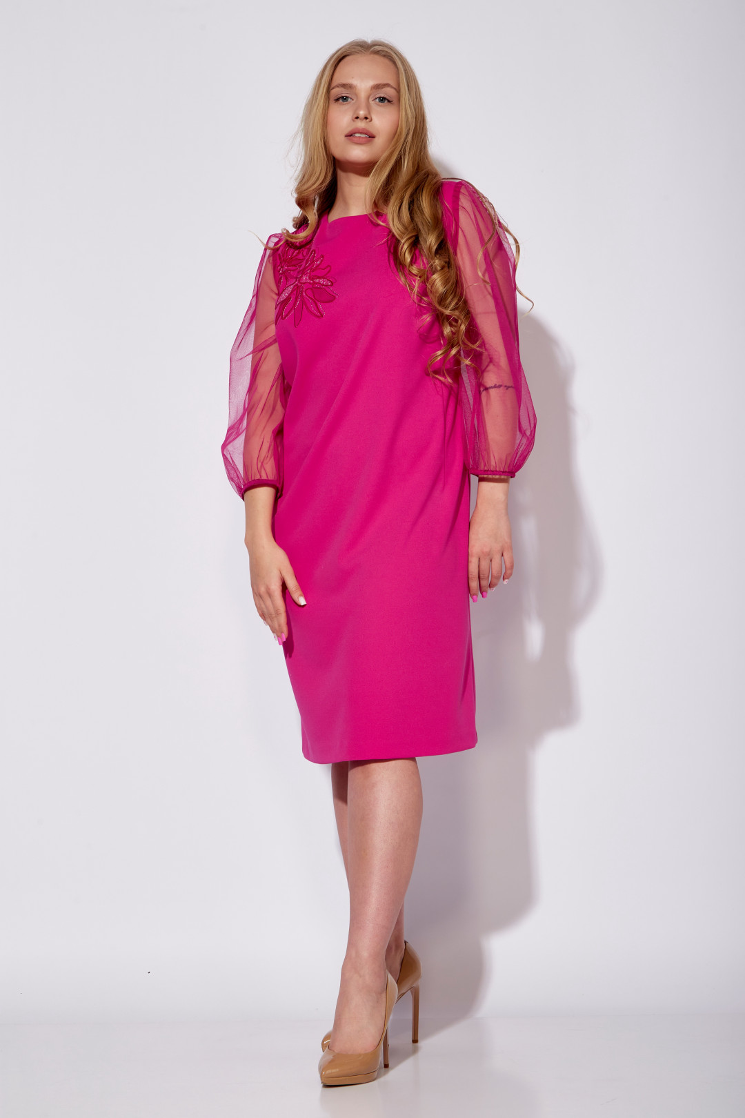 Платье ТАиЕР 1162 фуксия - фото 5