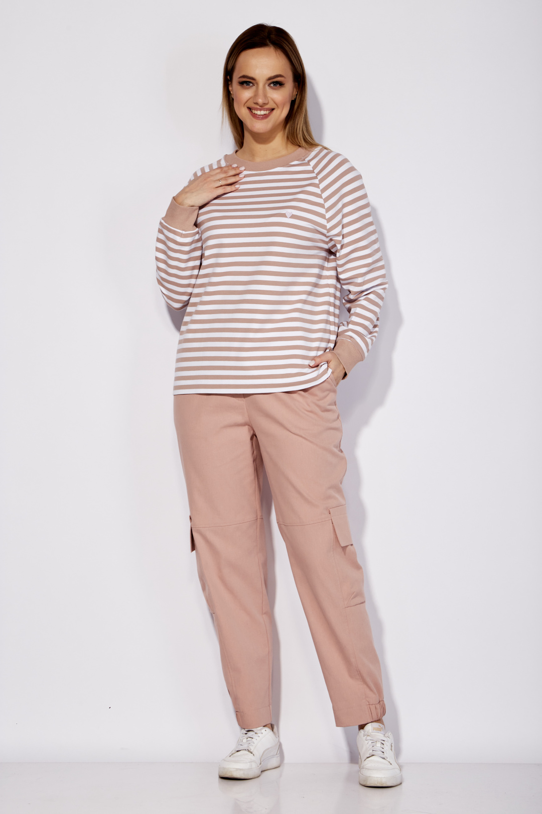 Брюки ТАиЕР 1264 пудра - фото 4