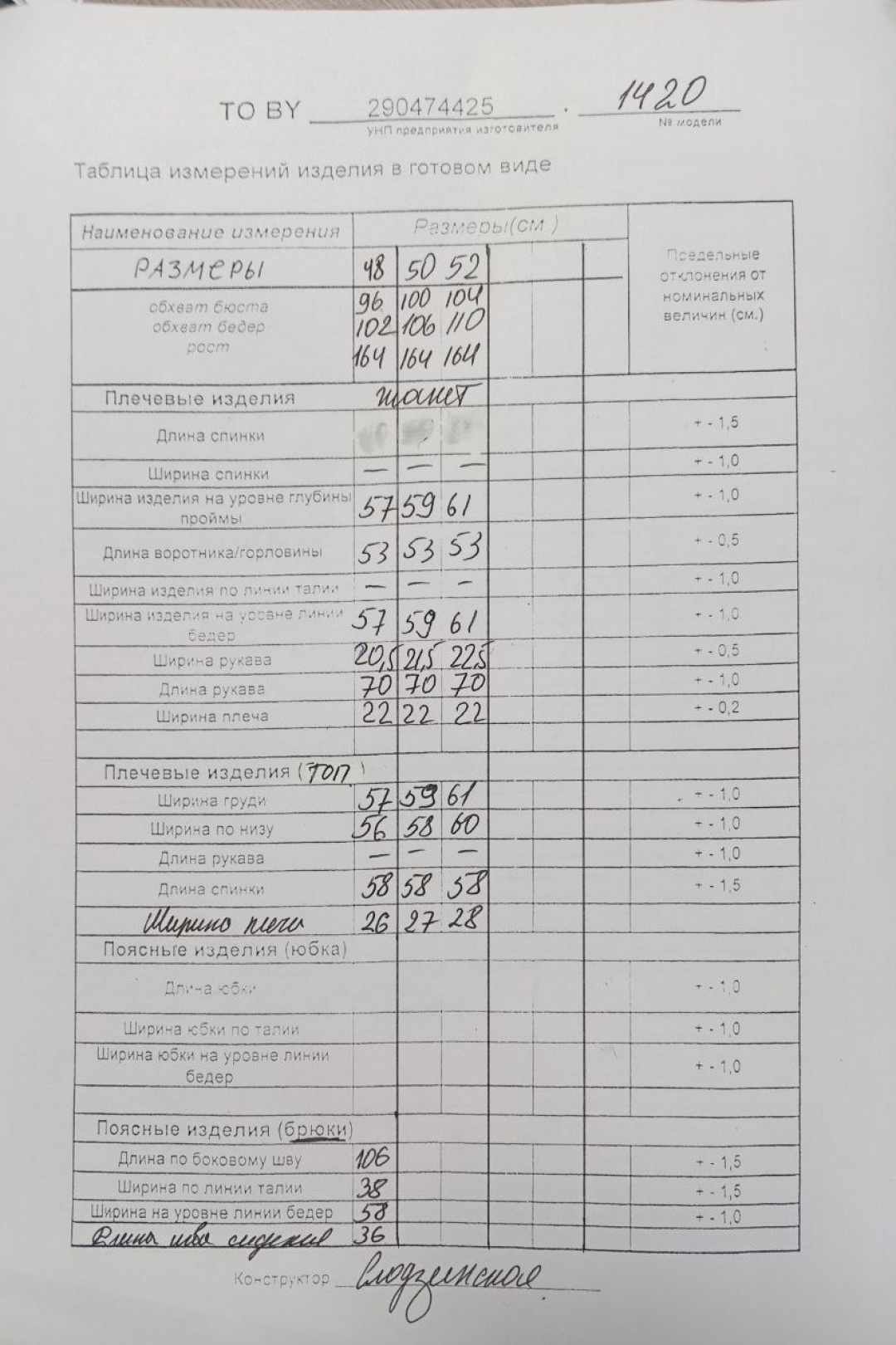 Костюм ТАиЕР 1420 олива