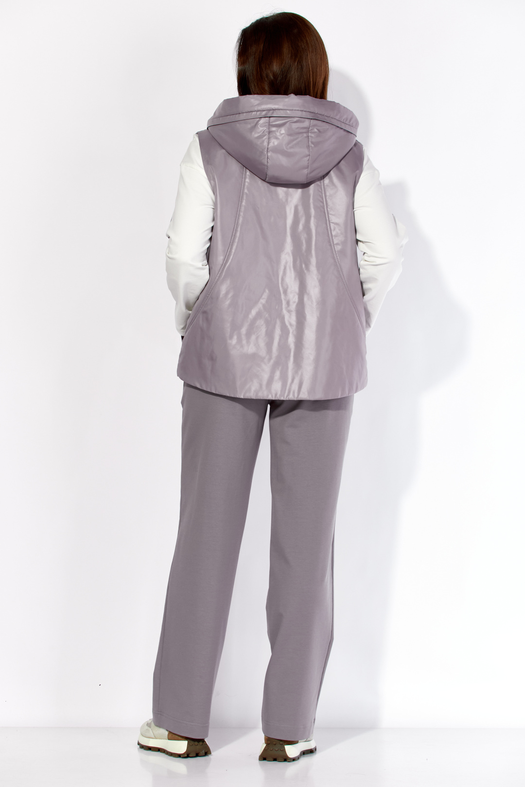 Костюм ТАиЕР 1425 серый + белый - фото 4