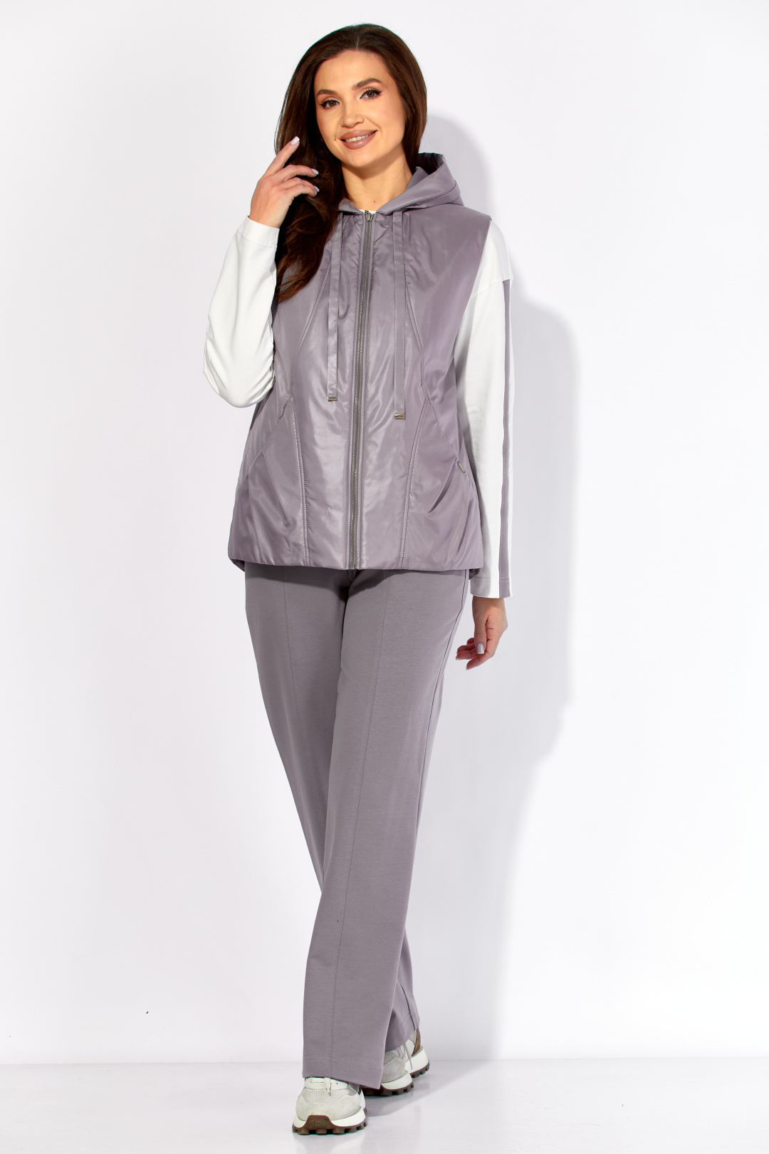 Костюм ТАиЕР 1425 серый + белый