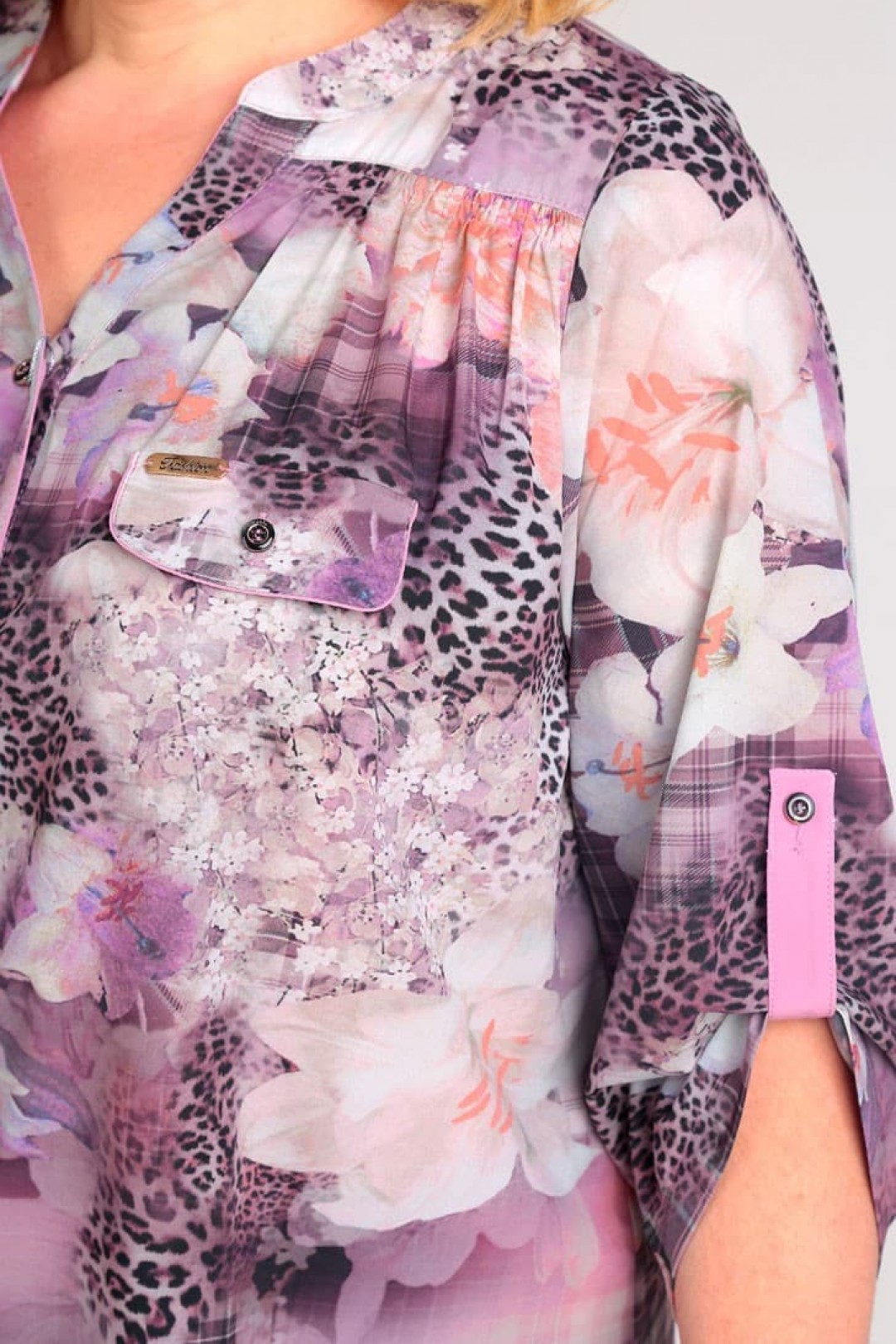 Блузка Таир-Гранд 62329 леопард - фото 2