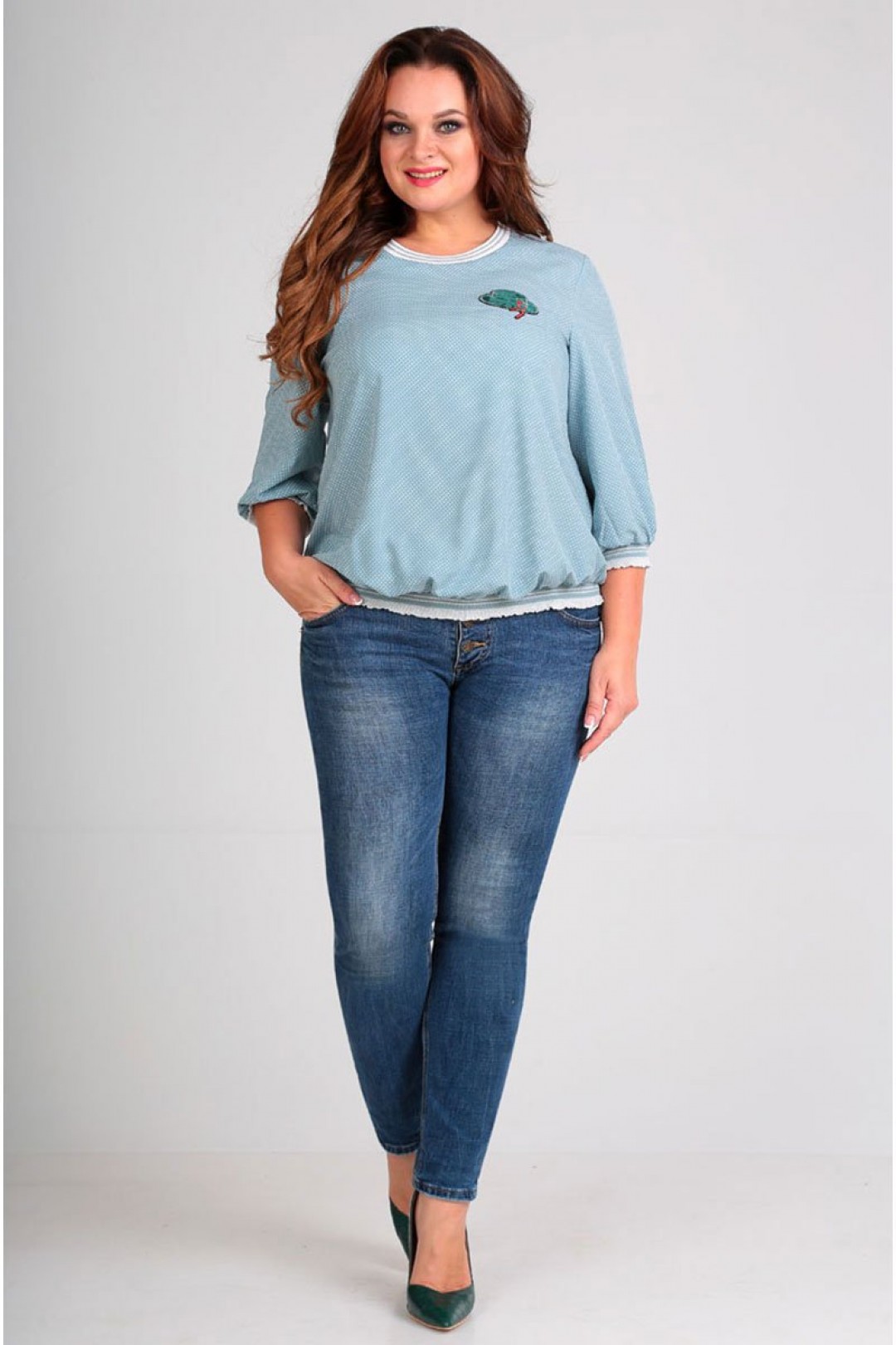 Блуза Таир-Гранд 62346 мята - фото 3