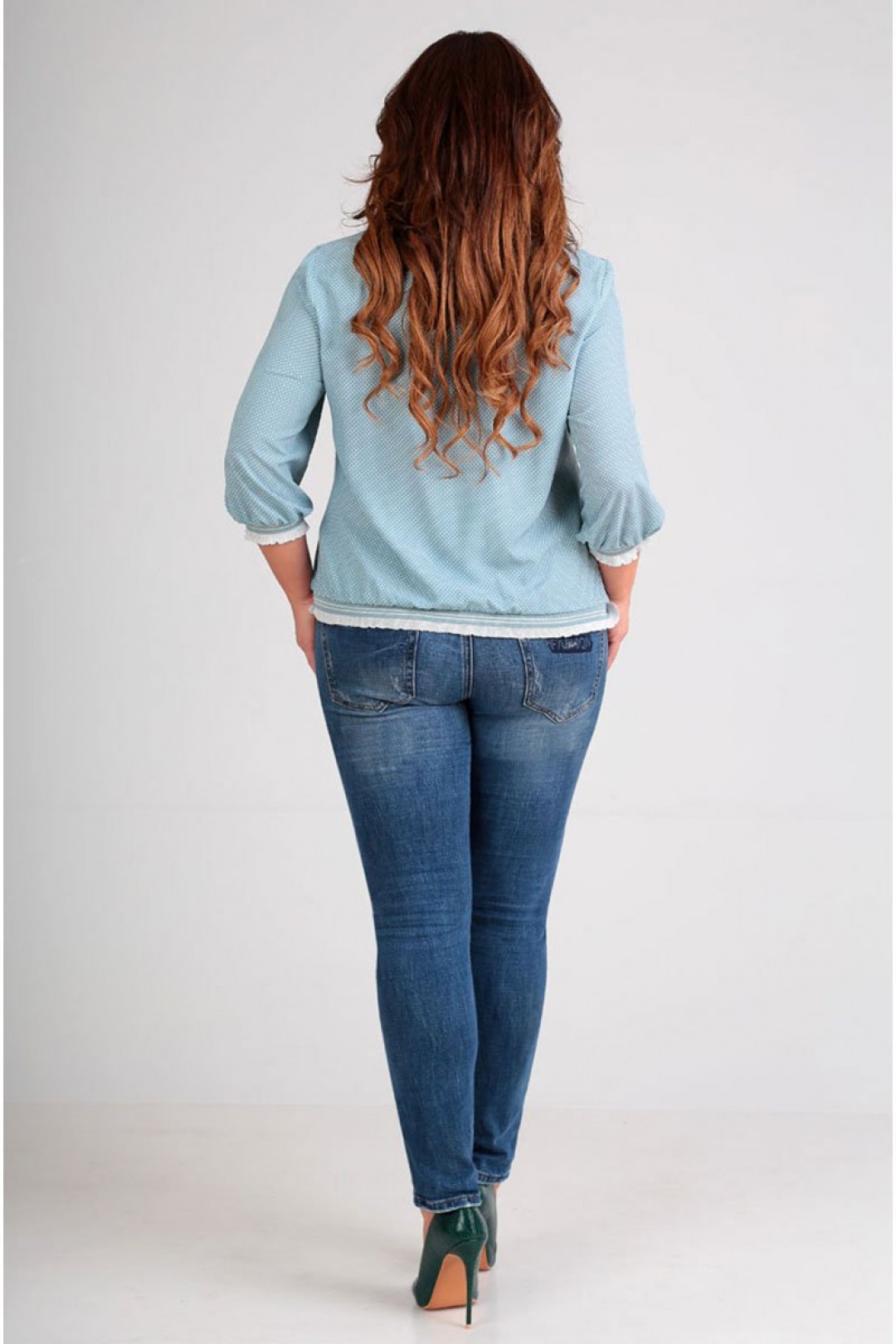 Блуза Таир-Гранд 62346 мята - фото 4