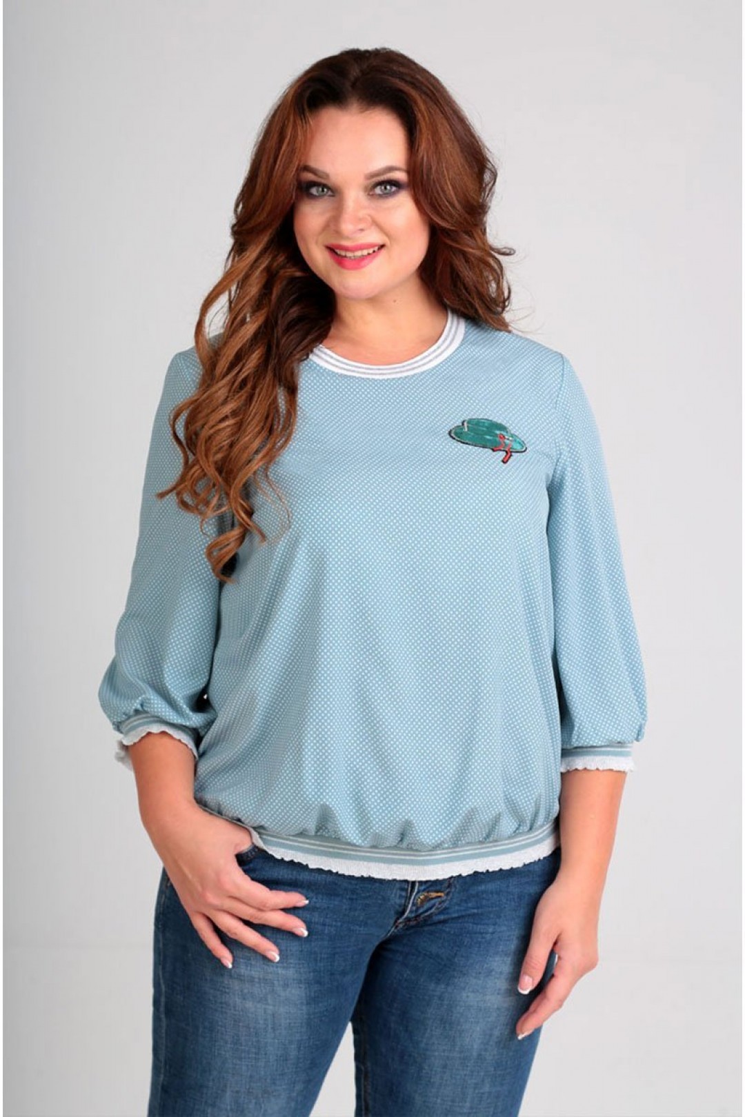 Блуза Таир-Гранд 62346 мята - фото 1