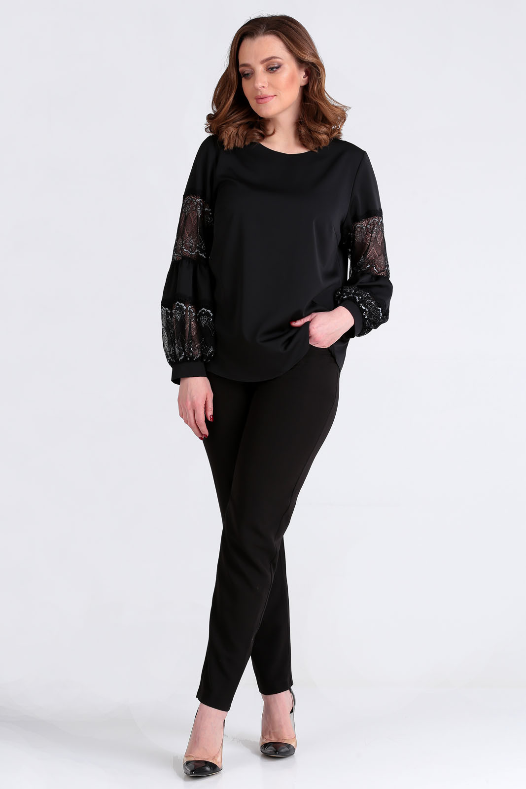 Блузка Таир-Гранд 62370 черный - фото 3