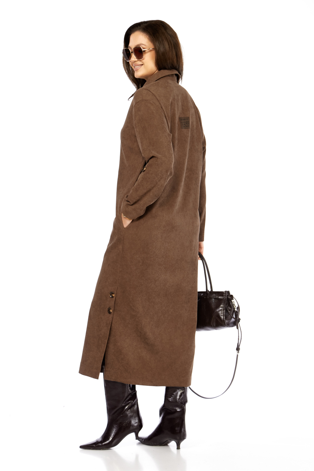 Платье TAITA PLUS 2532 капучинно - фото 5