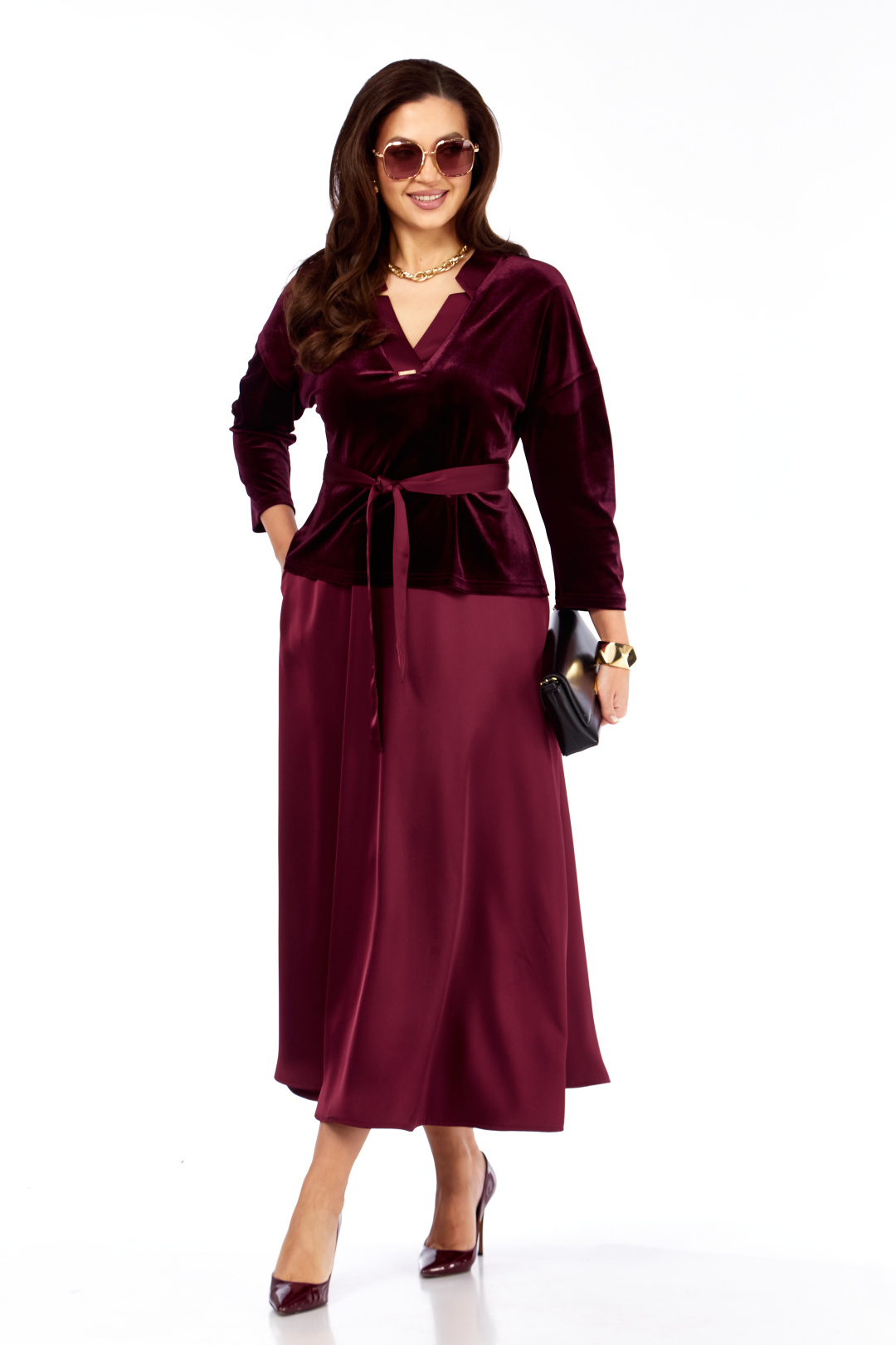 Комплект TAITA PLUS 2533 бургунди - фото 1