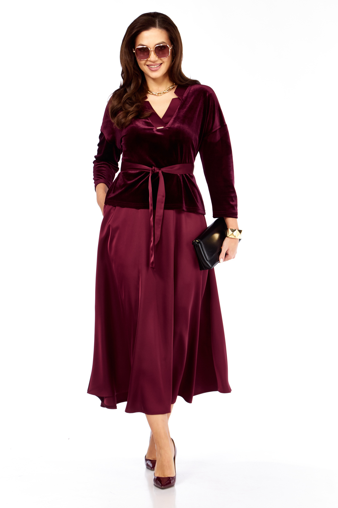 Комплект TAITA PLUS 2533 бургунди - фото 3