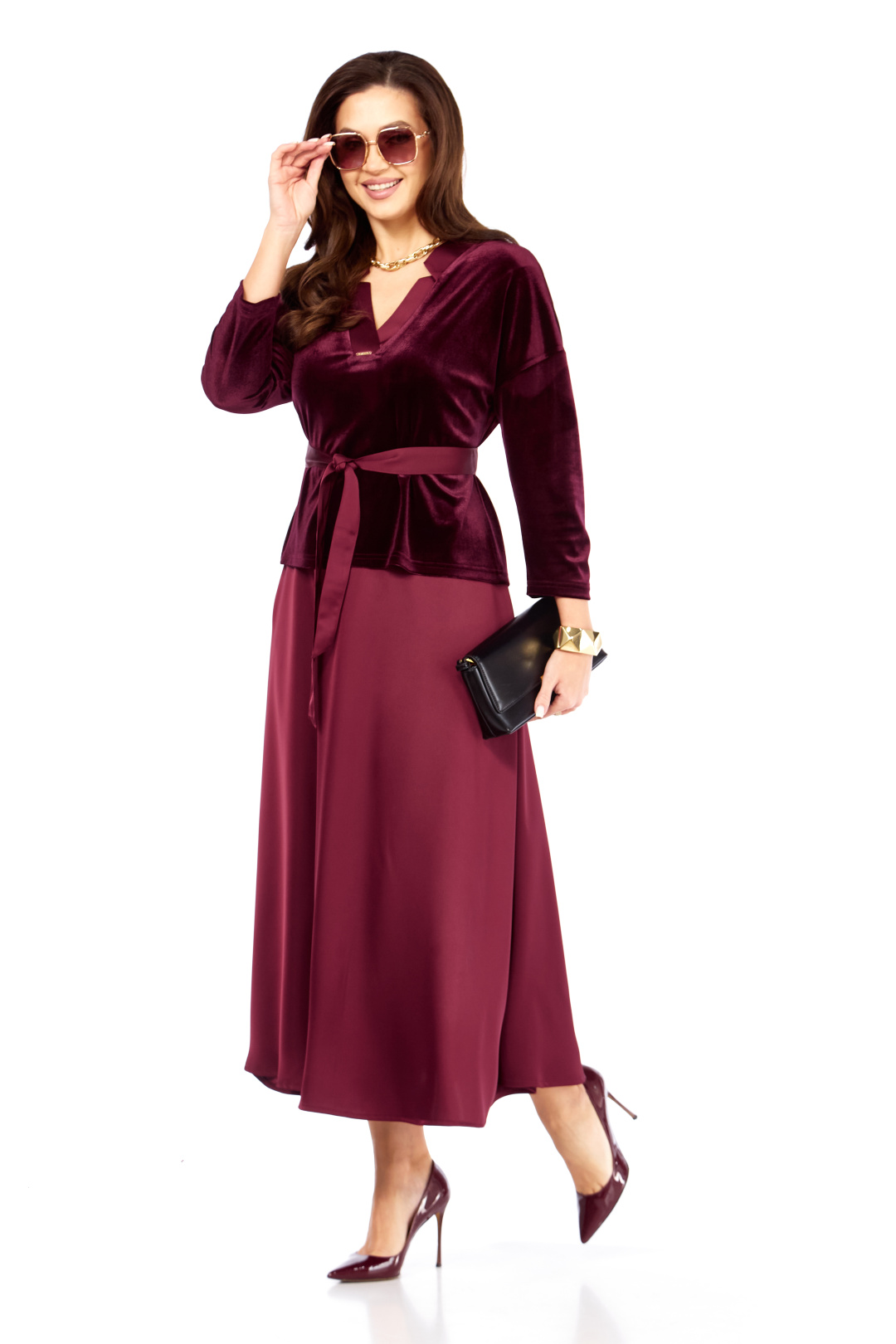 Комплект TAITA PLUS 2533 бургунди - фото 4