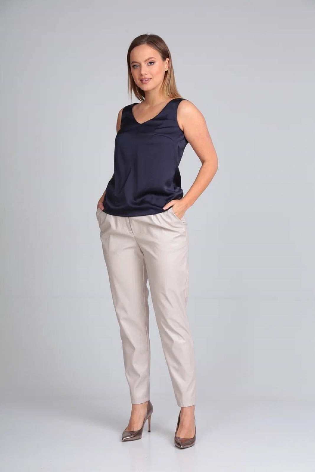 Топ ТАККА Плюс 22-158 синий - фото 1