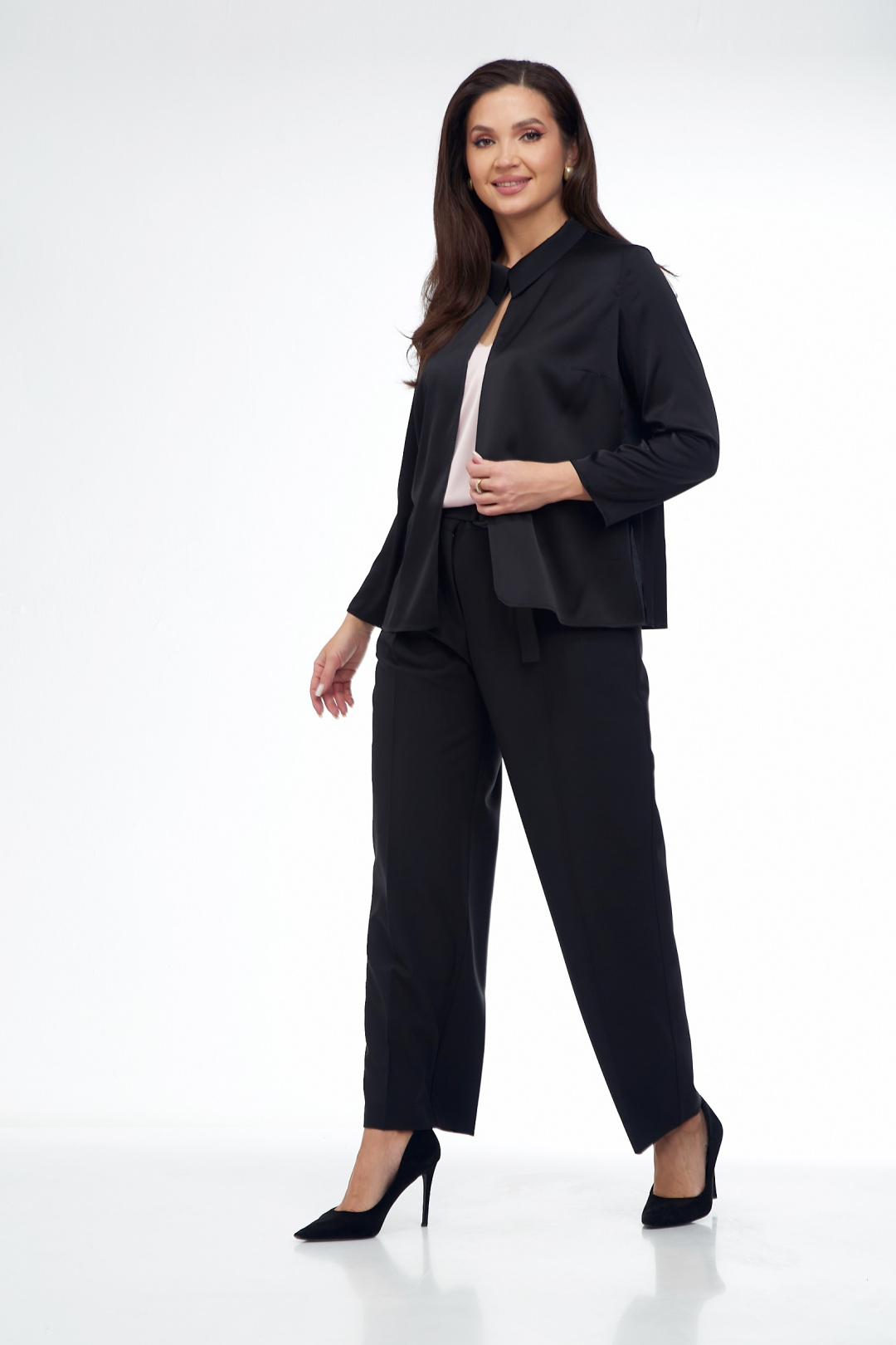 Блузка ТАККА Плюс 25-261 черный - фото 2