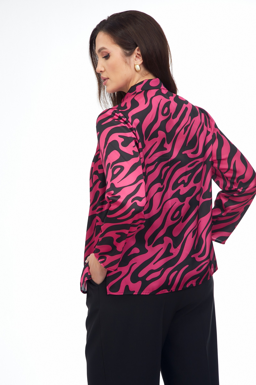 Блузка ТАККА Плюс 25-261 фуксия - фото 3