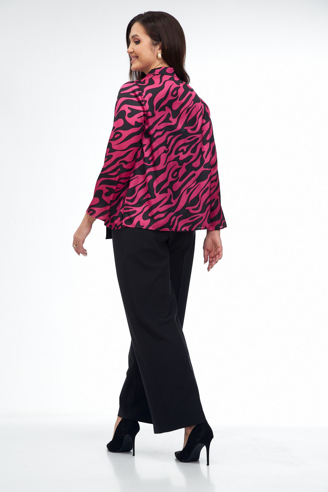 Блузка ТАККА Плюс 25-261 фуксия - фото 5