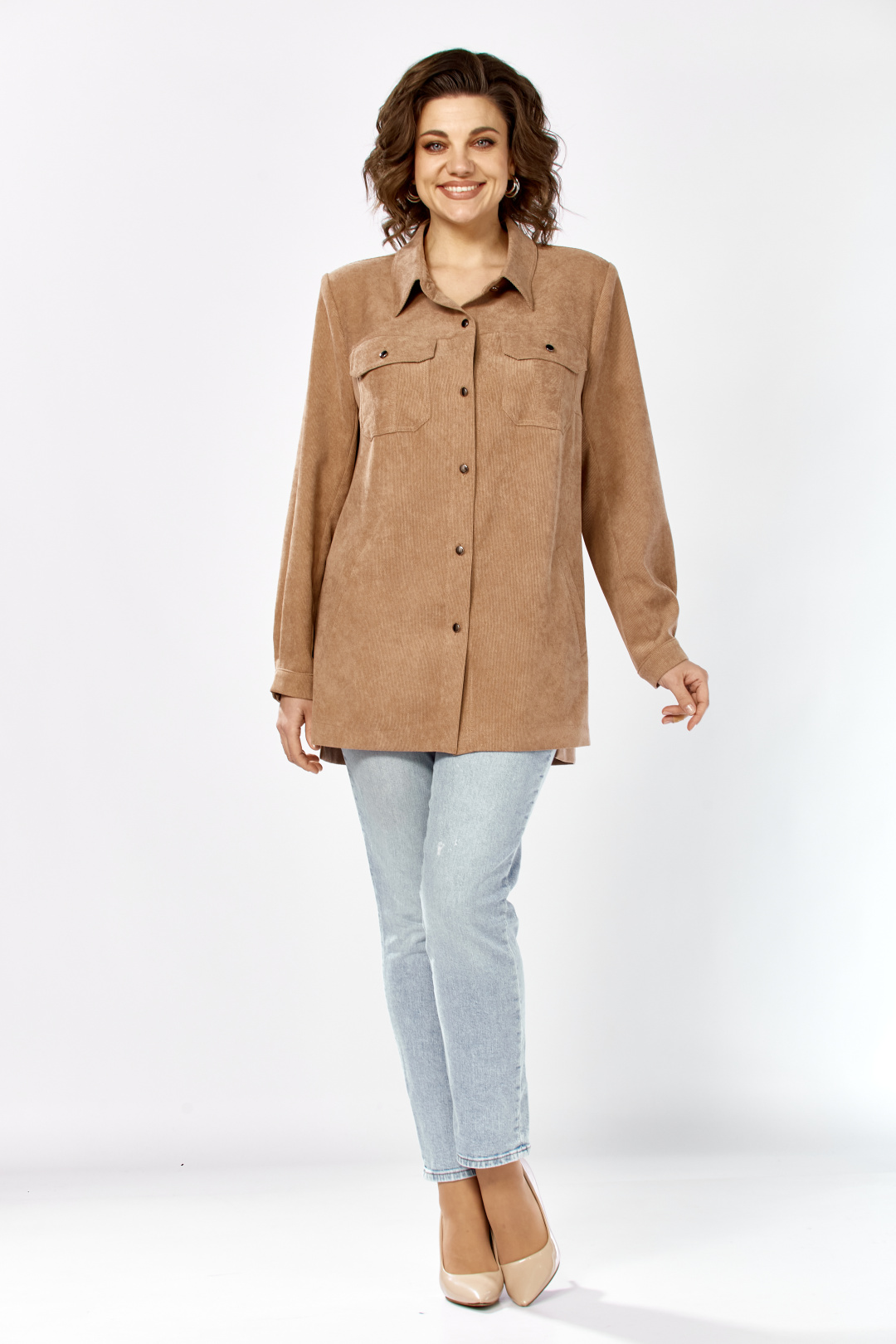 Рубашка Тэнси 409 бежевый