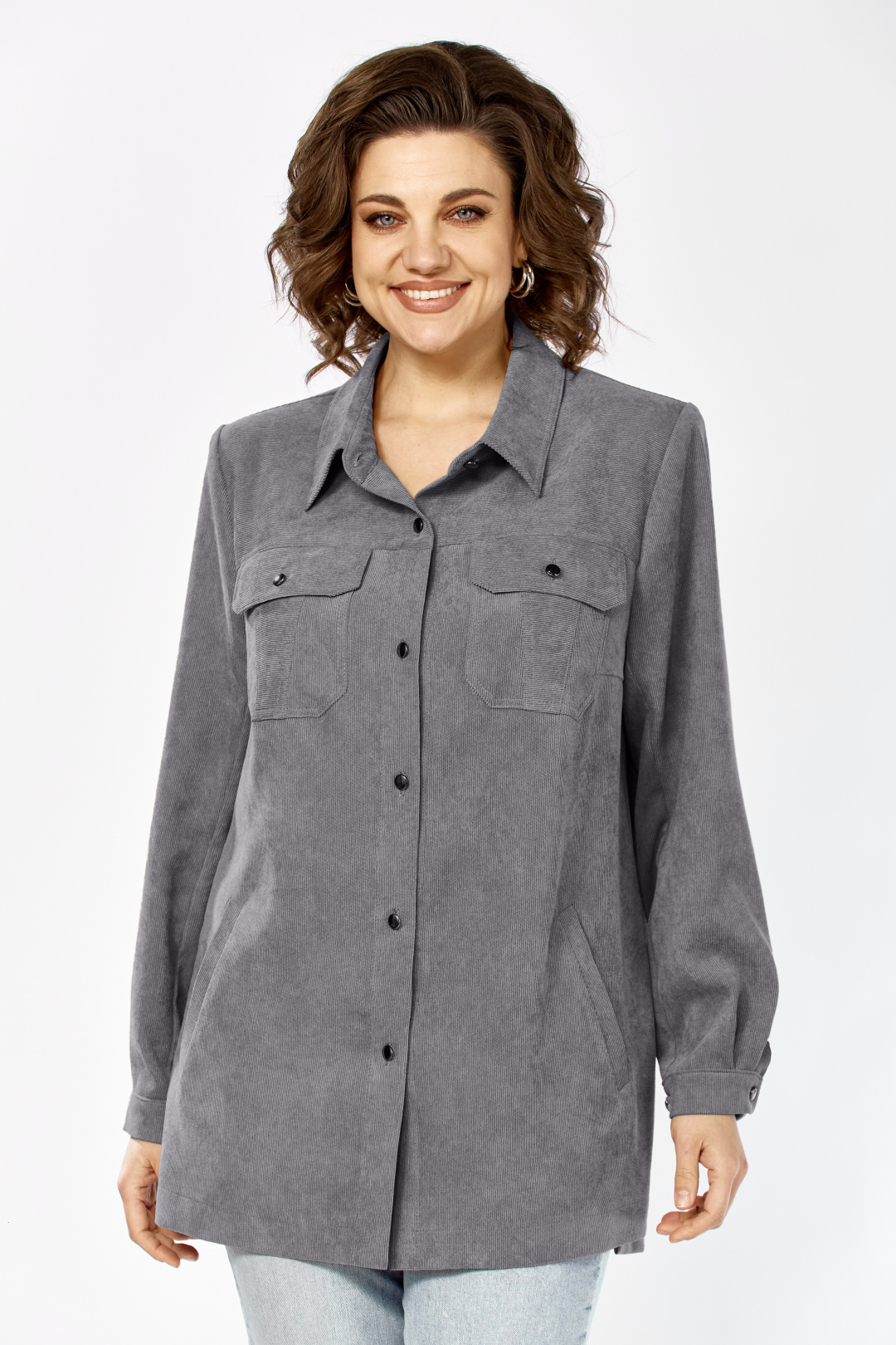 Рубашка Тэнси 409 серый - фото 1