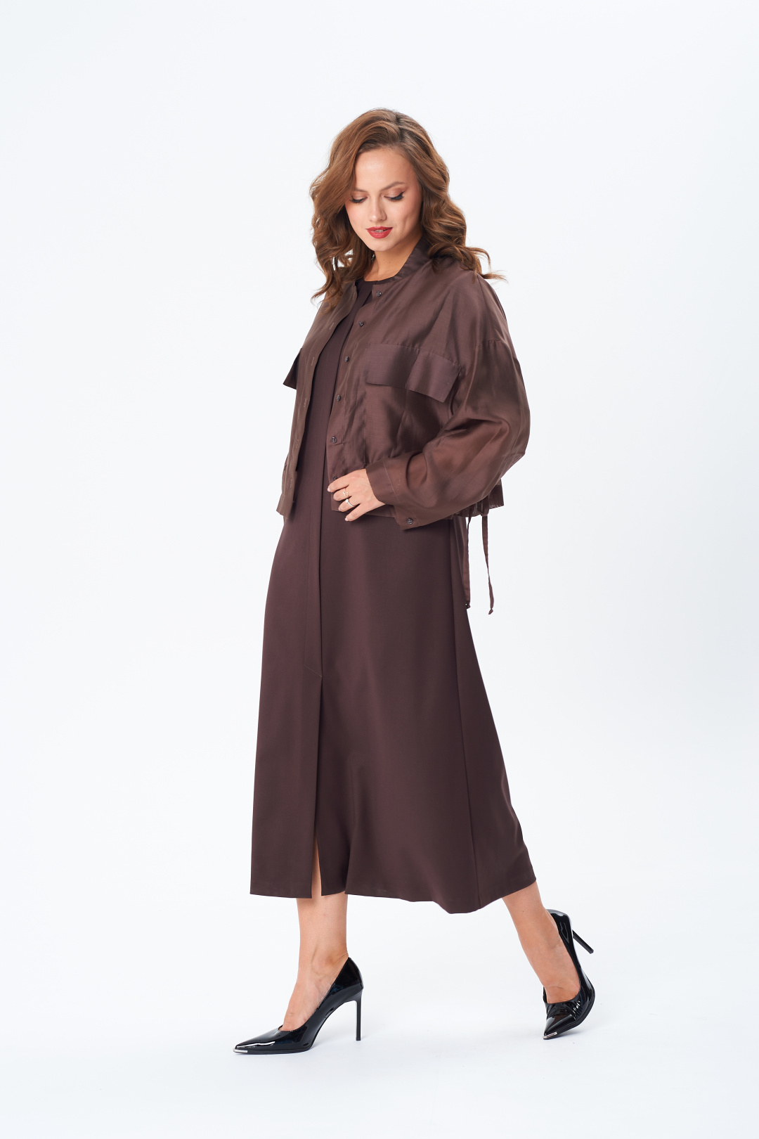 Костюм TVIN 7877 шоколад - фото 4