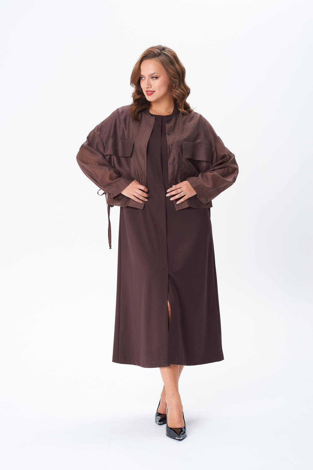 Костюм TVIN 7877 шоколад - фото 5
