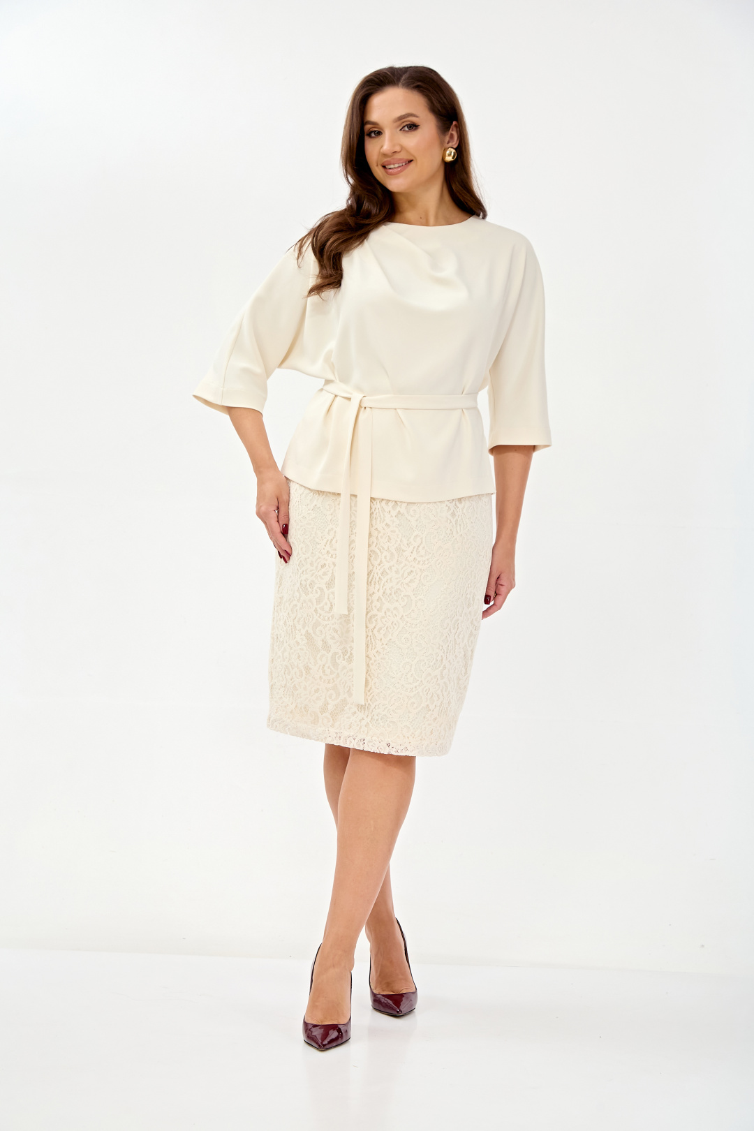 Костюм TVIN 7886 молочный - фото 1