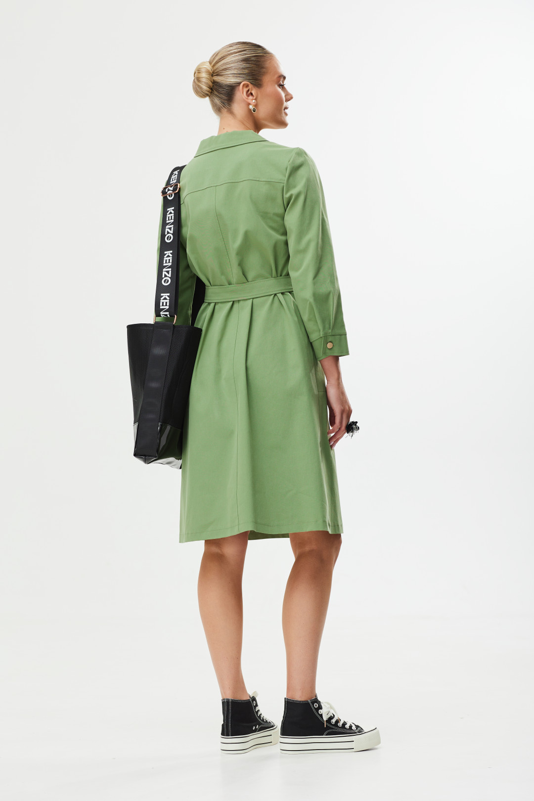 Платье Твой Имидж 1561 олива - фото 6