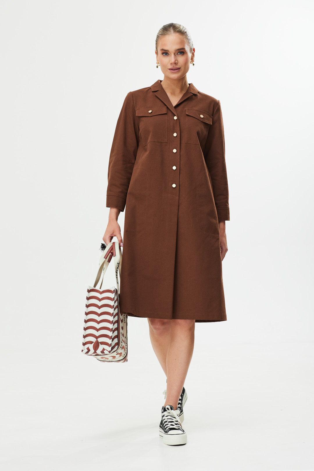 Платье Твой Имидж 1561 шоколад - фото 1