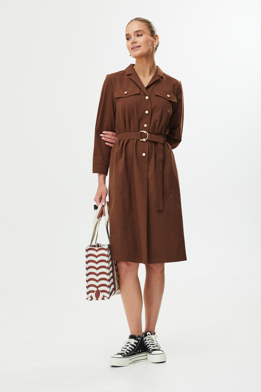 Платье Твой Имидж 1561 шоколад - фото 3