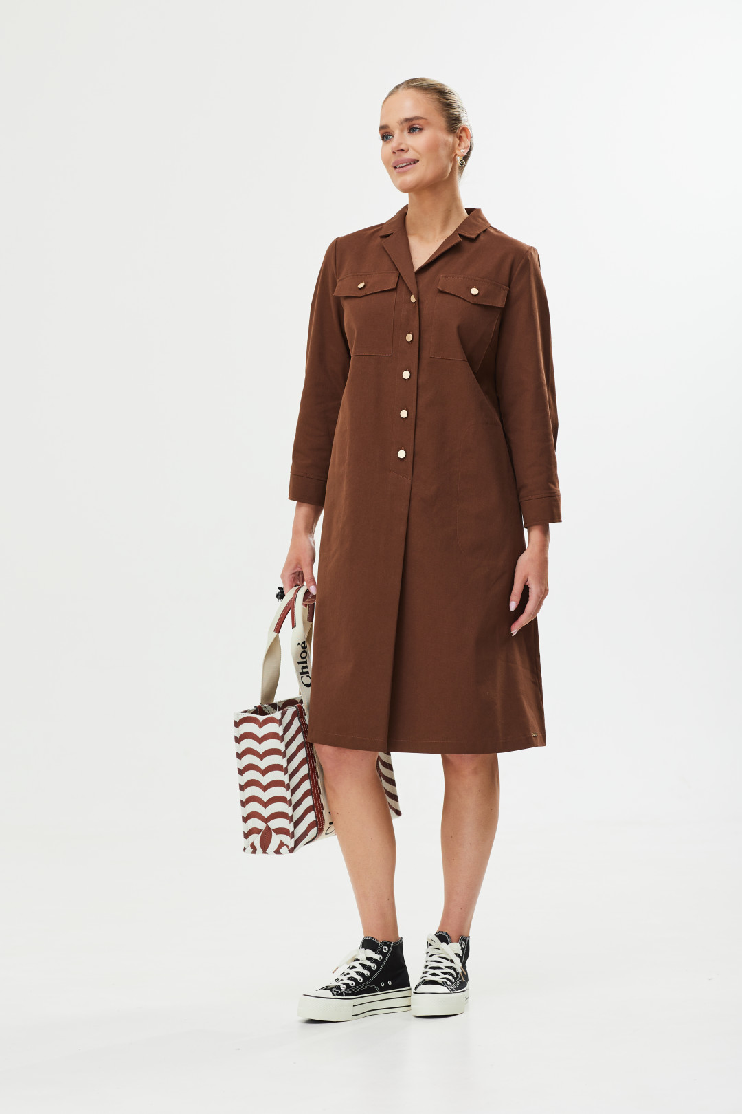 Платье Твой Имидж 1561 шоколад - фото 4