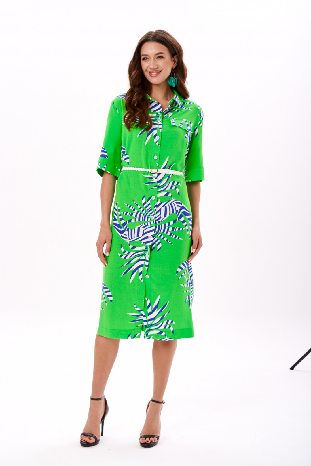 Платье Твой Имидж 1576 салатовый - фото 1