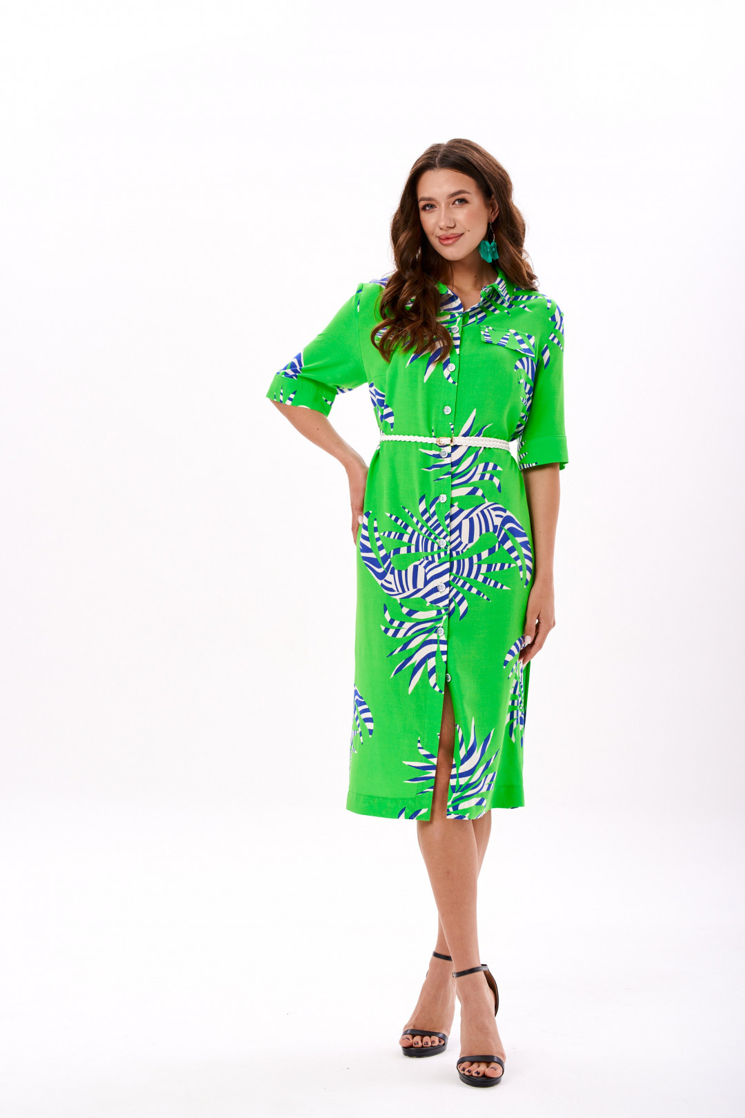 Платье Твой Имидж 1576 салатовый - фото 3