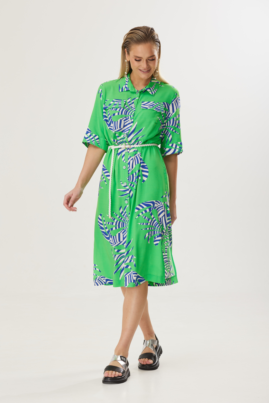 Платье Твой Имидж 1576 салатовый - фото 6