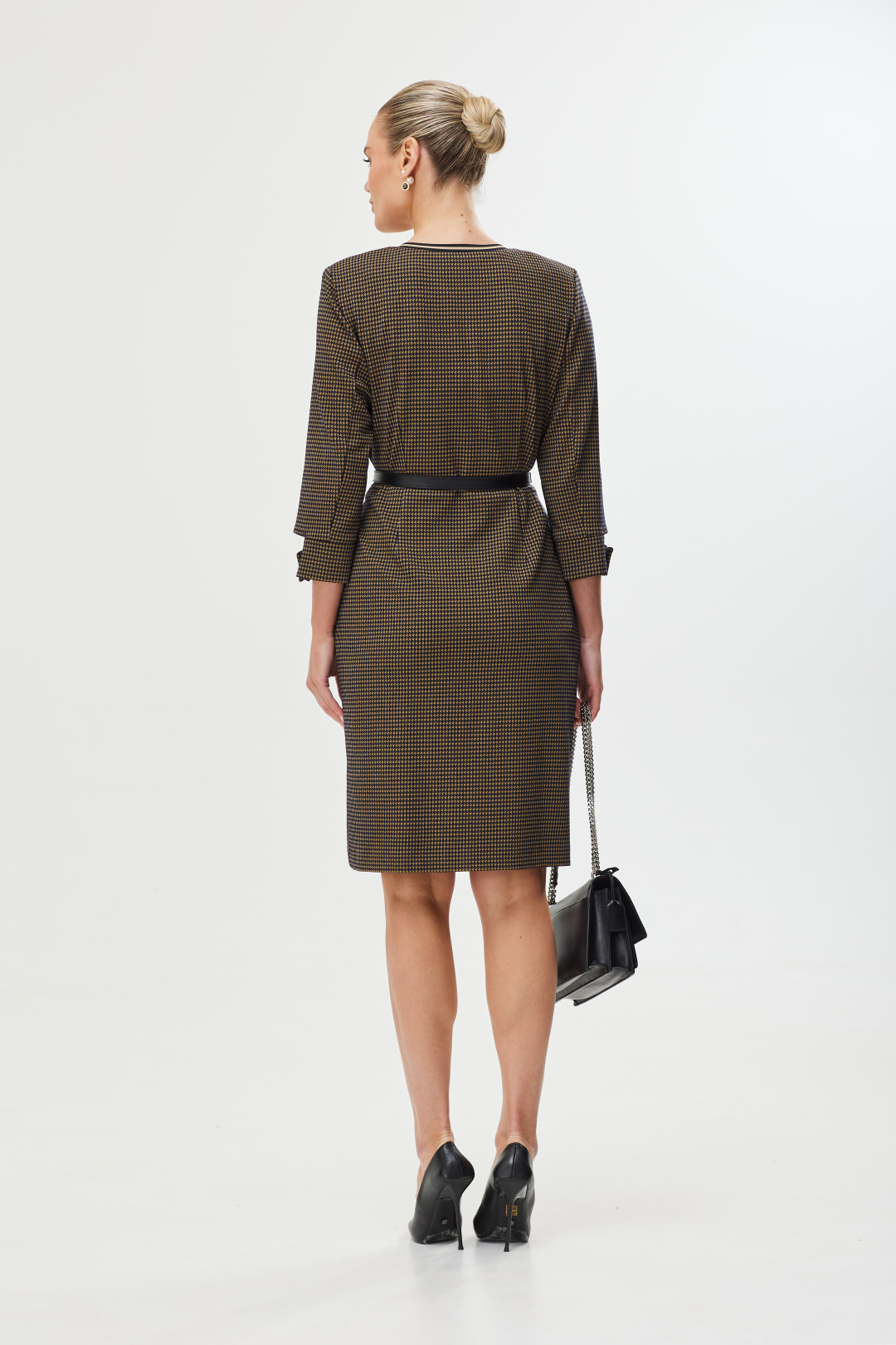 Платье Твой Имидж 1629 бежево-коричневый - фото 5