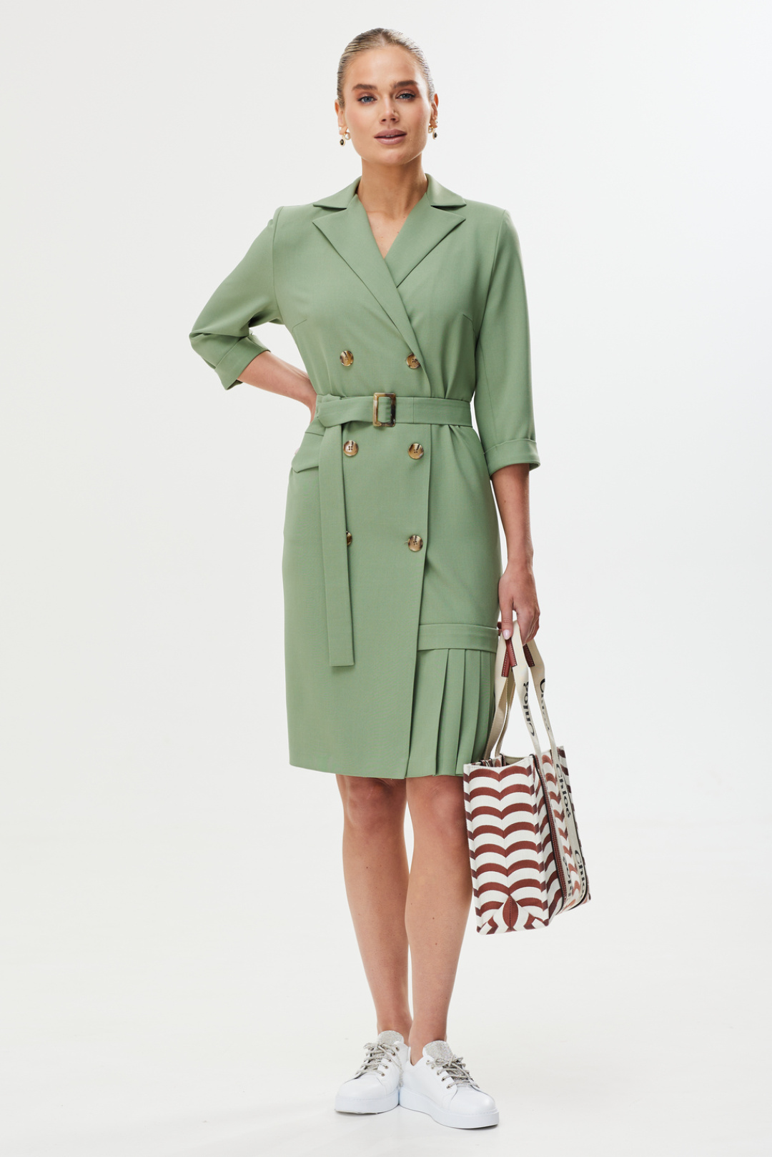 Платье Твой Имидж 1754 оливоквый - фото 1